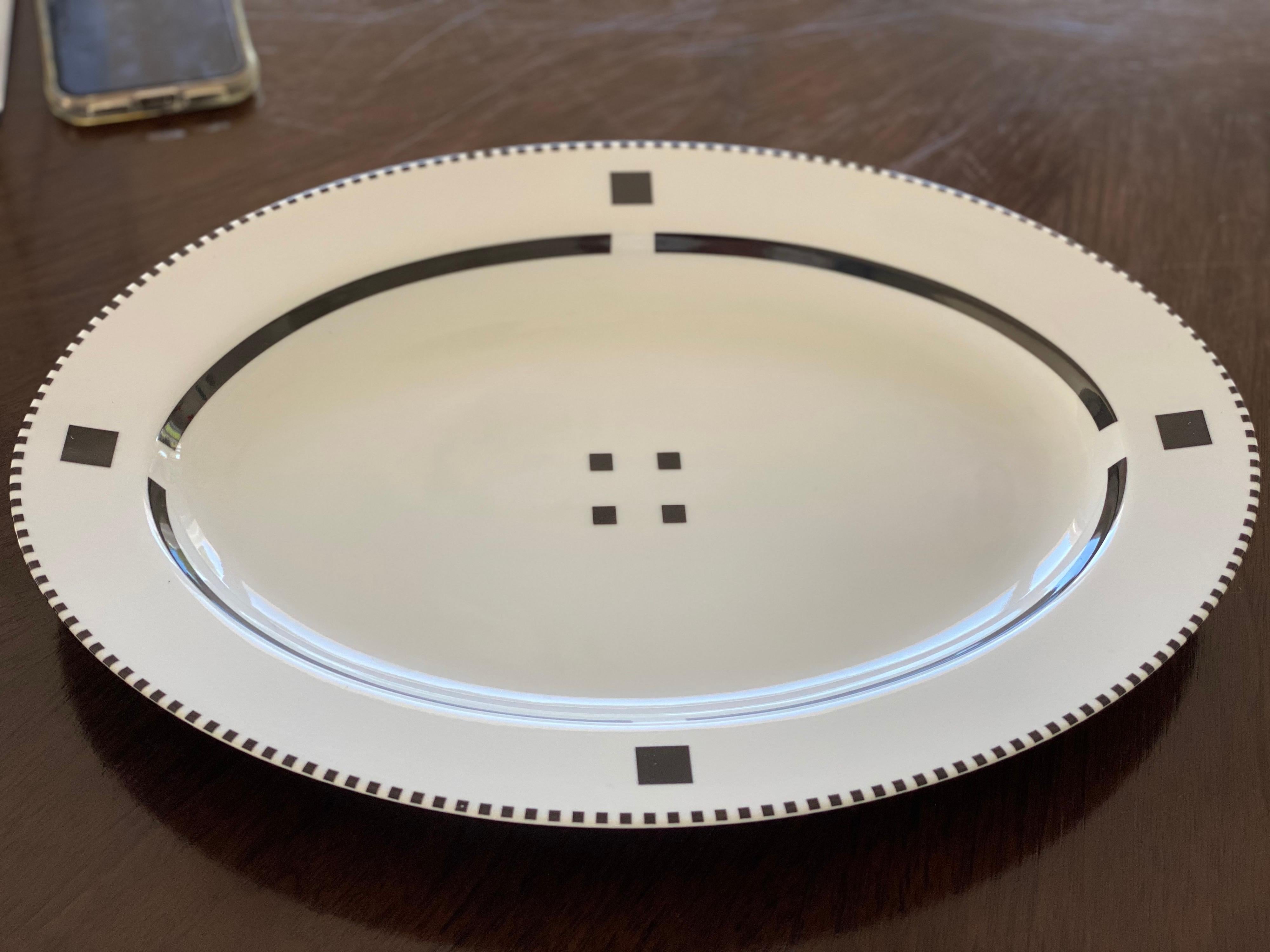 Set of 21 Gwathmey Siegel Kaufman's 'Tuxedo' for Swid Powell Various Porcelain For Sale 3