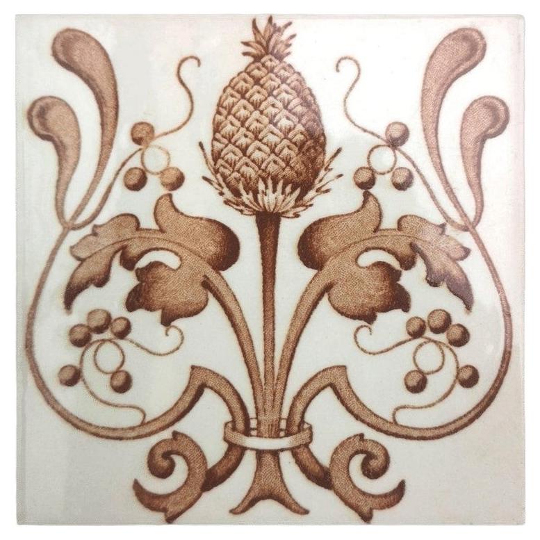 Set di 24 piastrelle smaltate Art Nouveau, Belgio, 1920 in vendita