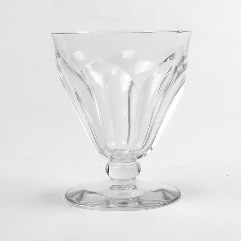Set of 24 Baccarat Crystal Talleyrand Wine, Water and Liqueur Glasses For Sale 8