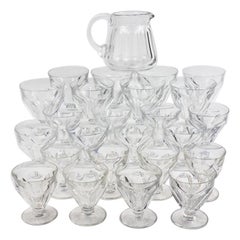 Set of 24 Baccarat Crystal Talleyrand Wine, Water and Liqueur Glasses
