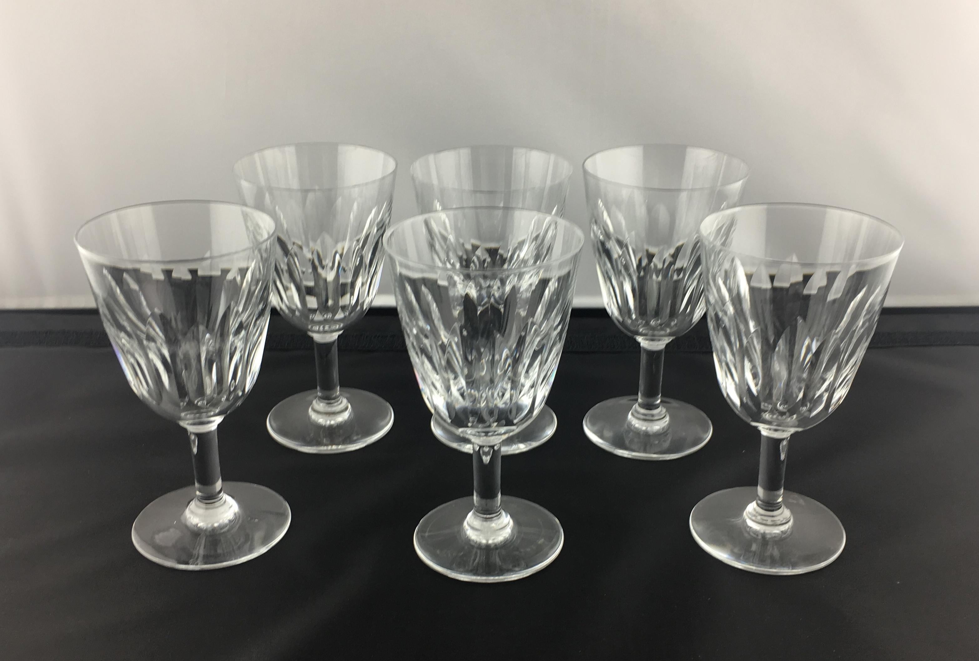 French Set of 24 Baccarat Crystal 