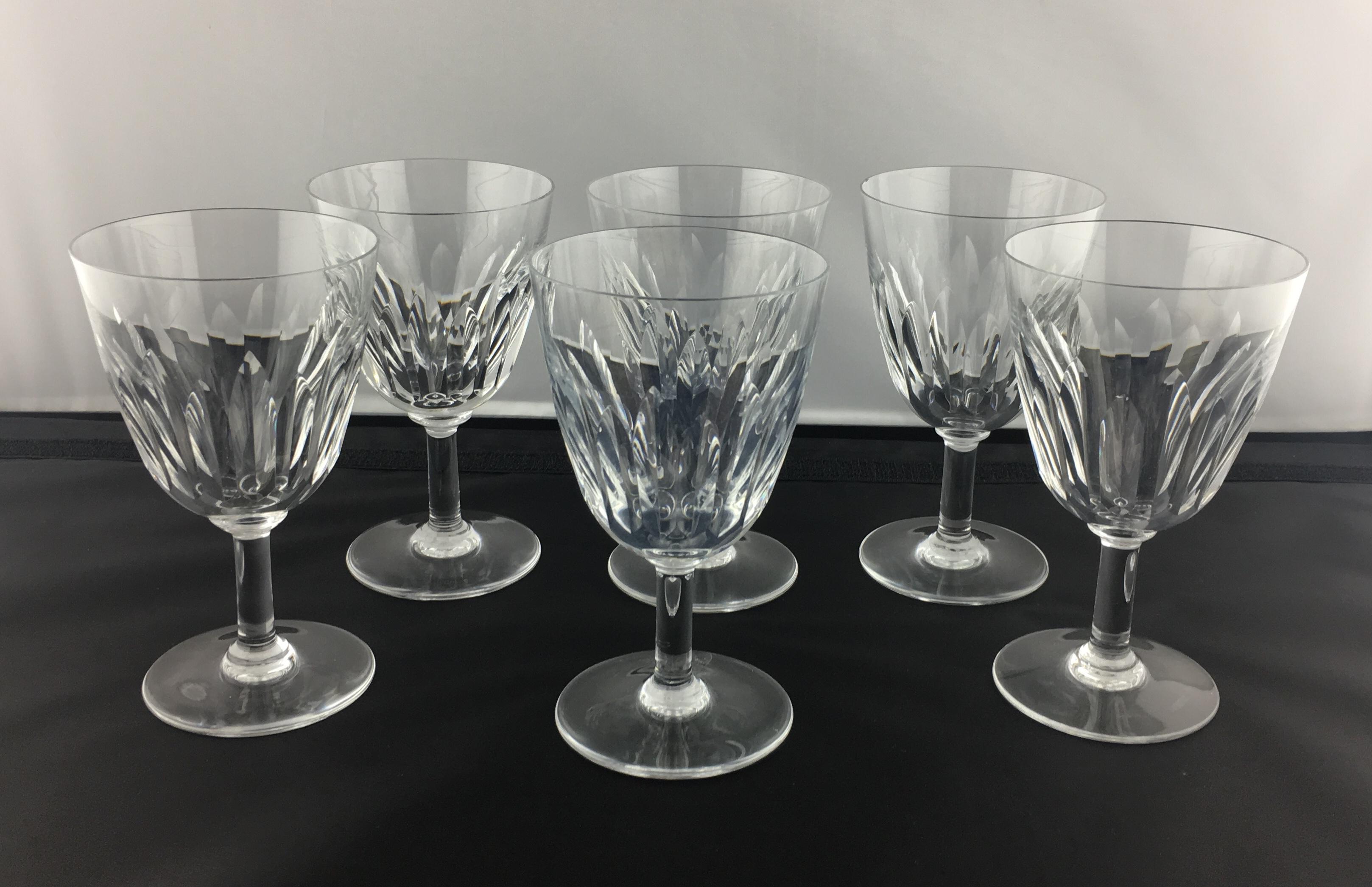 Hand-Crafted Set of 24 Baccarat Crystal 