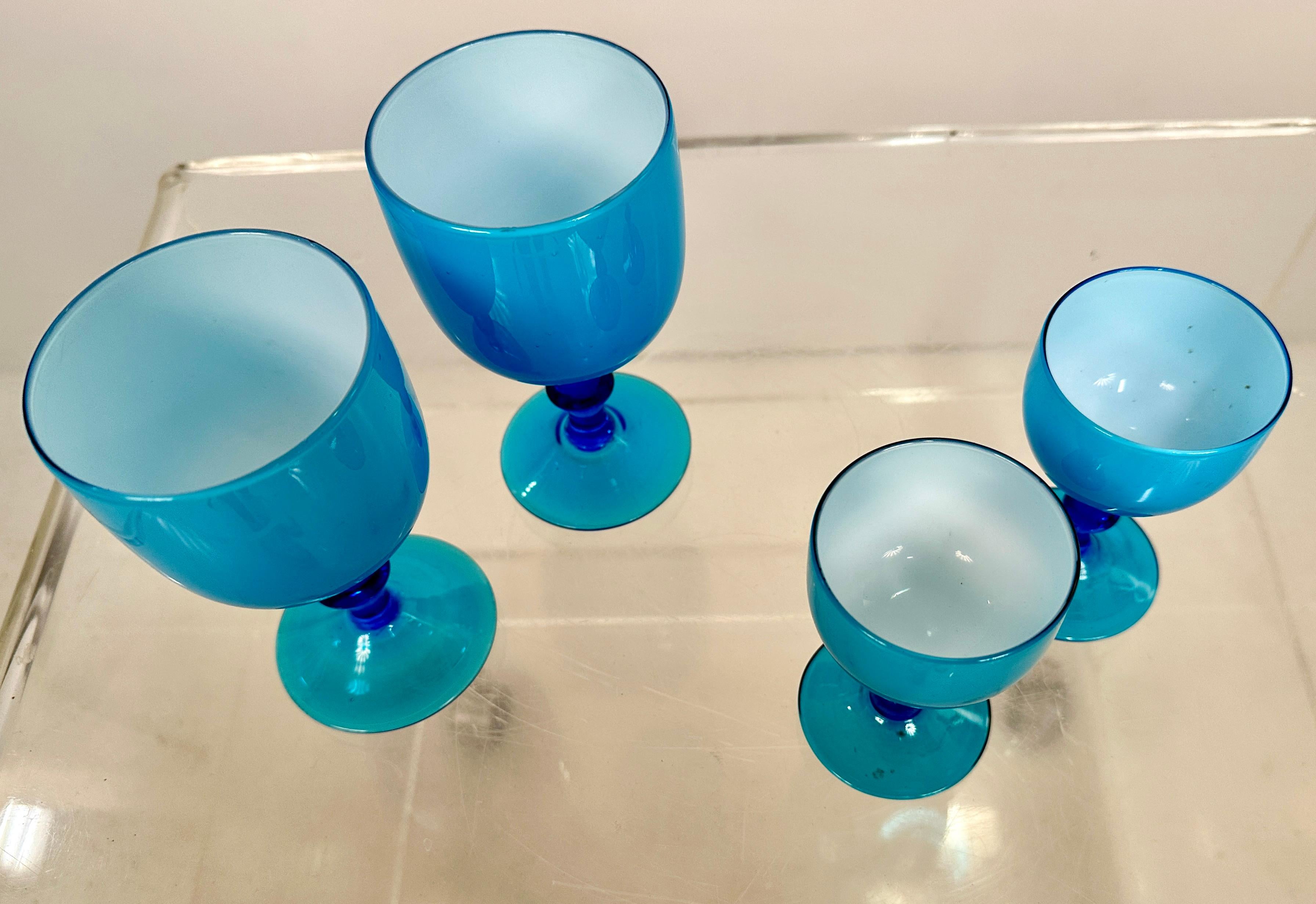 Set di 24 calici in vetro di Murano Carlo Moretti, Italia, anni '60 ca. 3