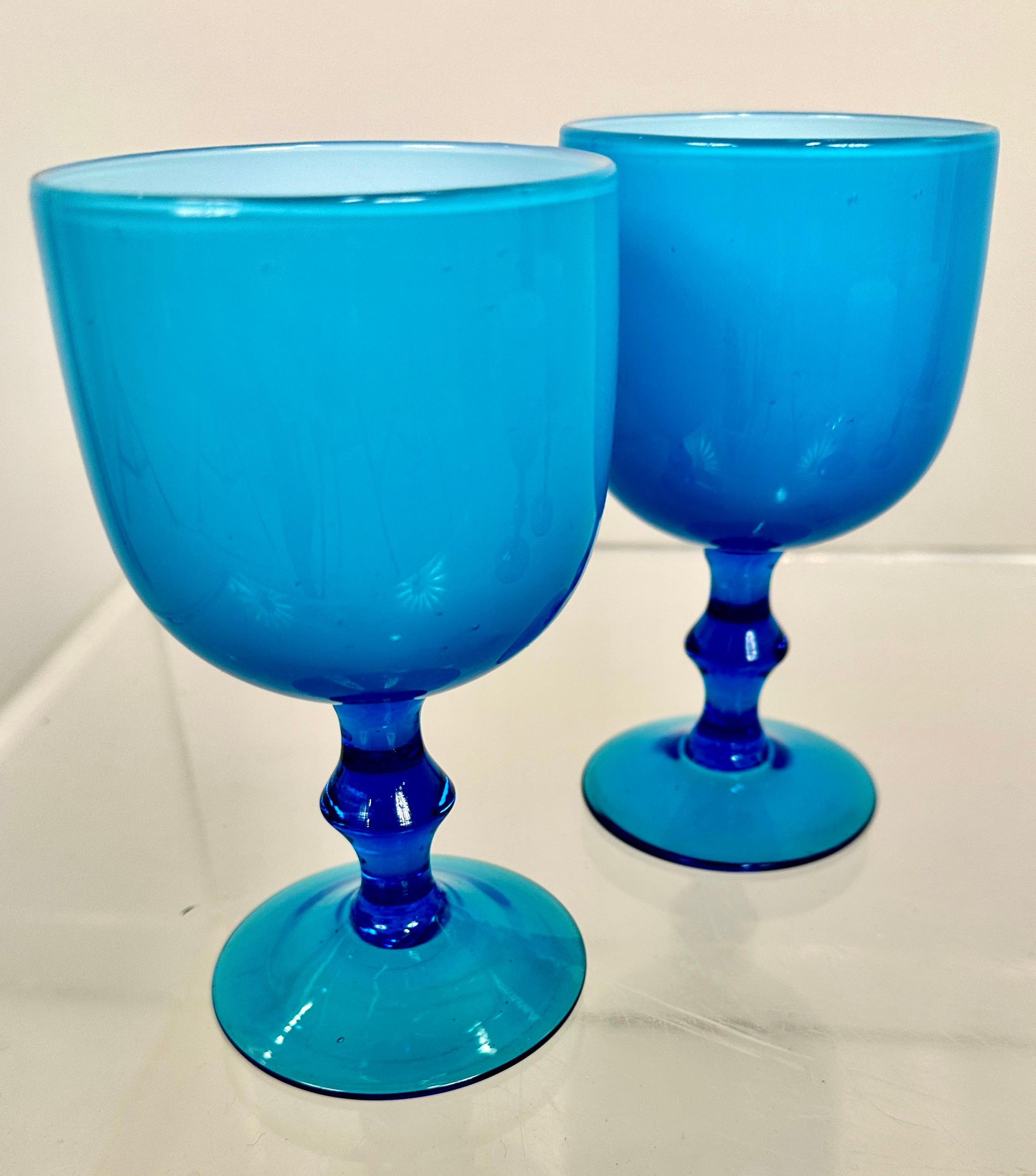 Set di 24 calici in vetro di Murano Carlo Moretti, Italia, anni '60 ca. 5