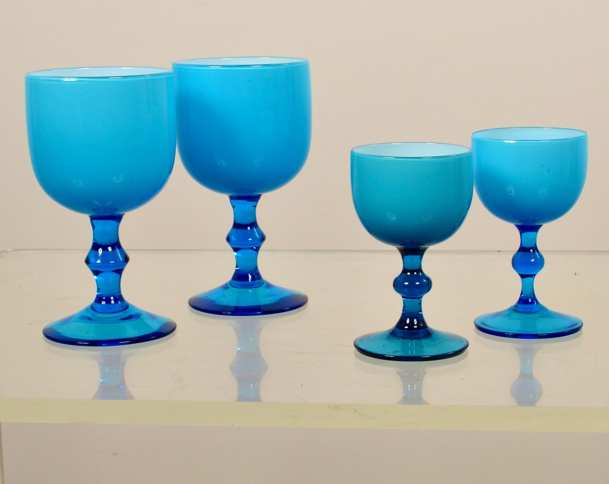 Set di 24 calici in vetro di Murano Carlo Moretti, Italia, anni '60 ca. 1