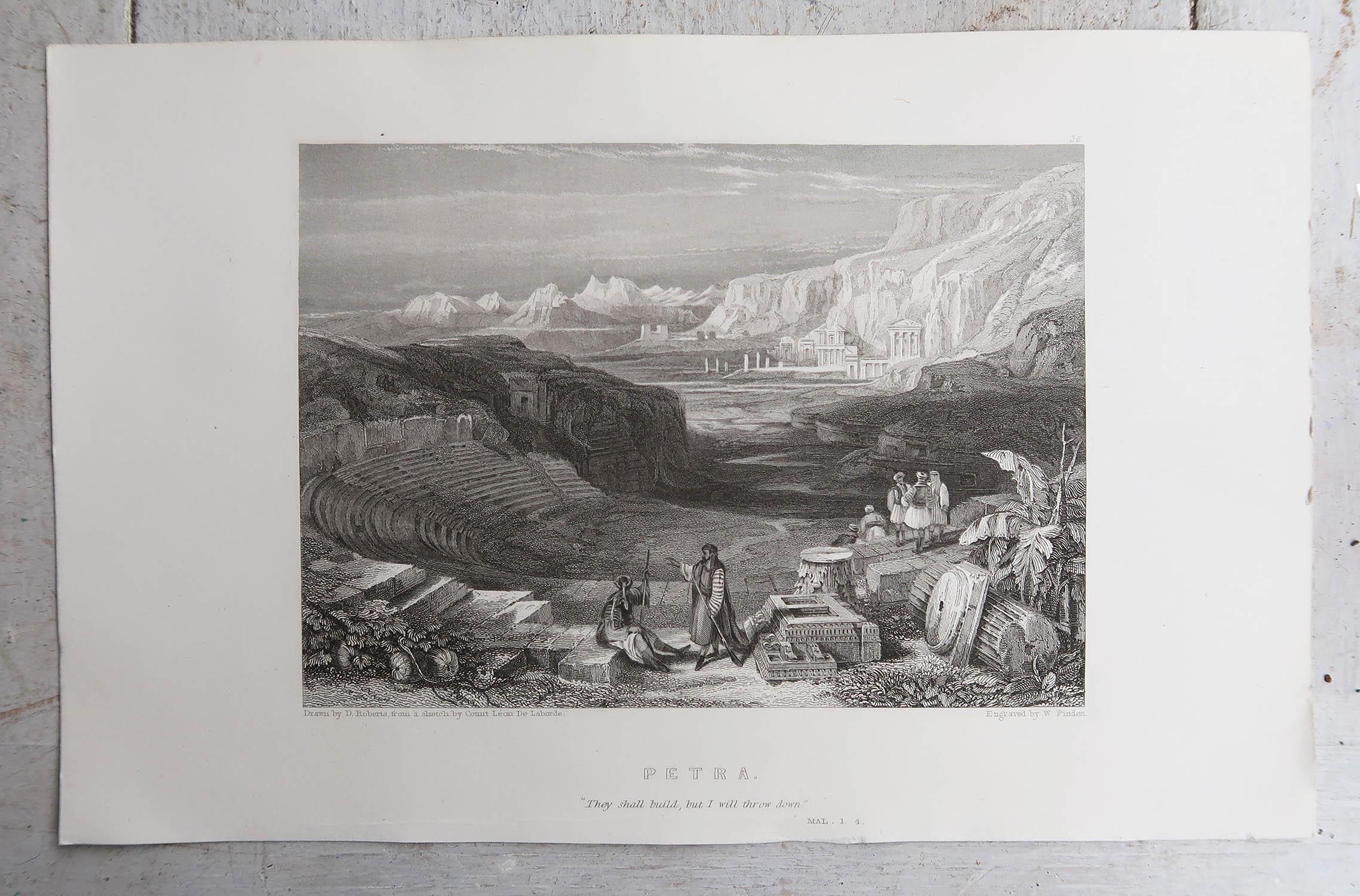 Conjunto de 24 Grabados Antiguos Originales de Levante / Tierra Santa / Oriente Medio. C 1835 en venta 6