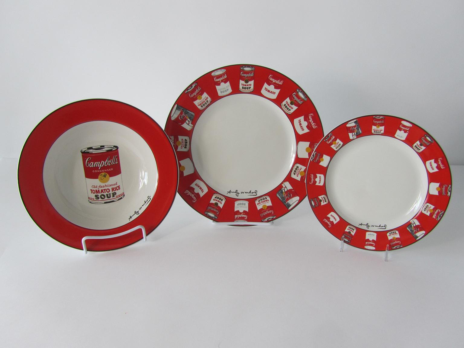 andy warhol campbell soup plates