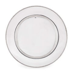 Set von 24 Silber- untertellern