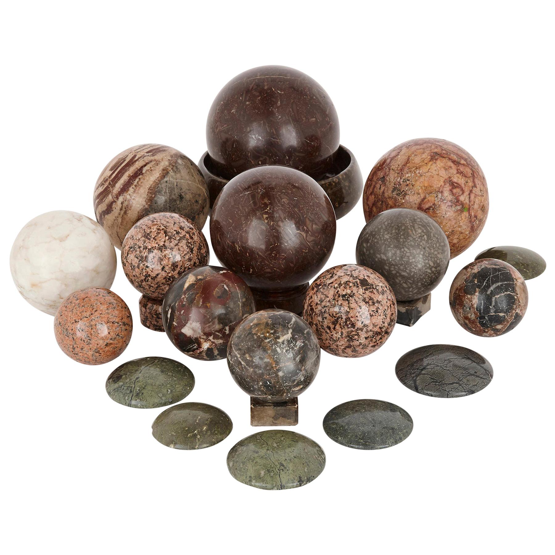 Set of 24 Specimen Stones of Various Types and Shapes For Sale