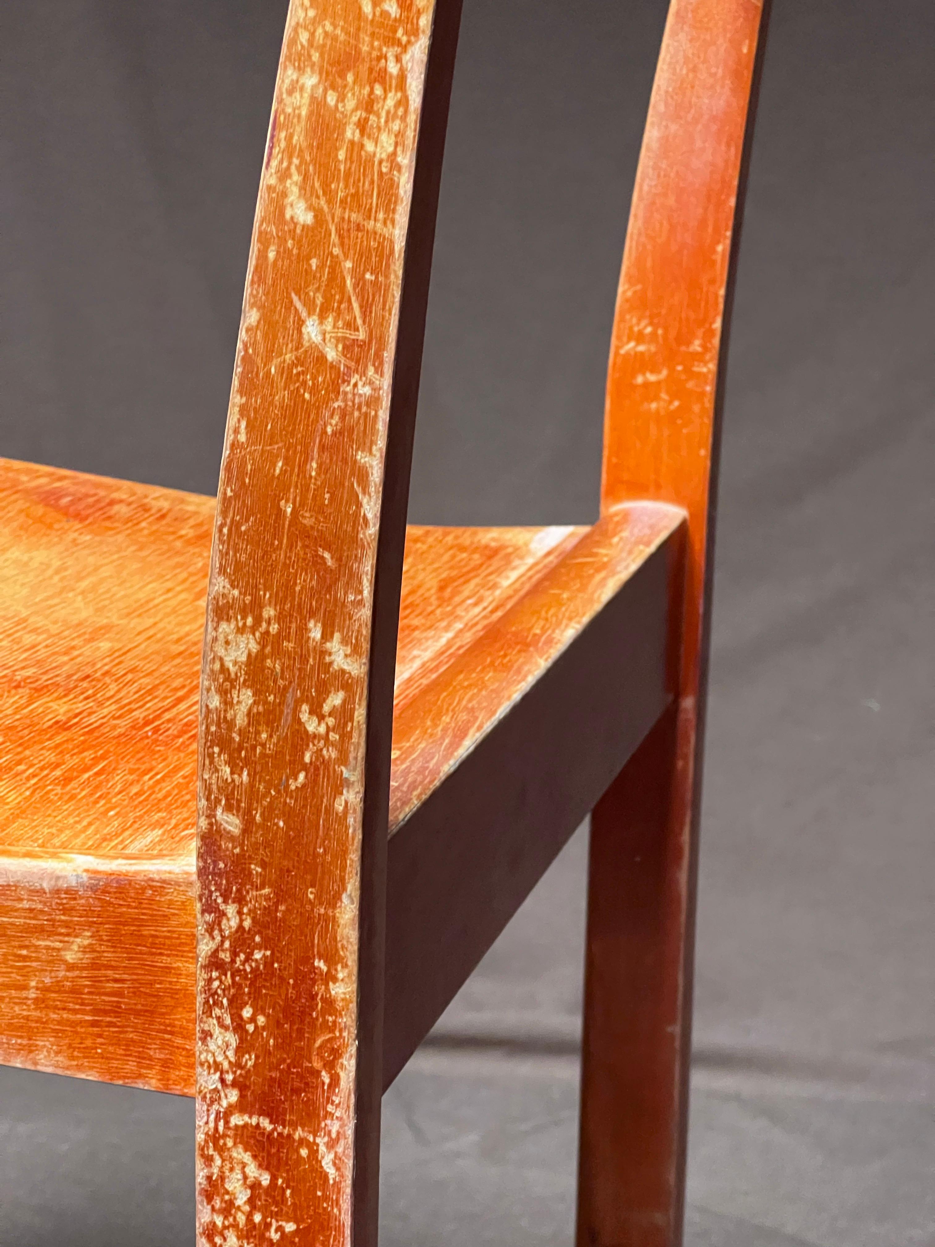 Set of 24 Sven Markelius modernist stacking chairs 1931 based on Aalto design For Sale 2