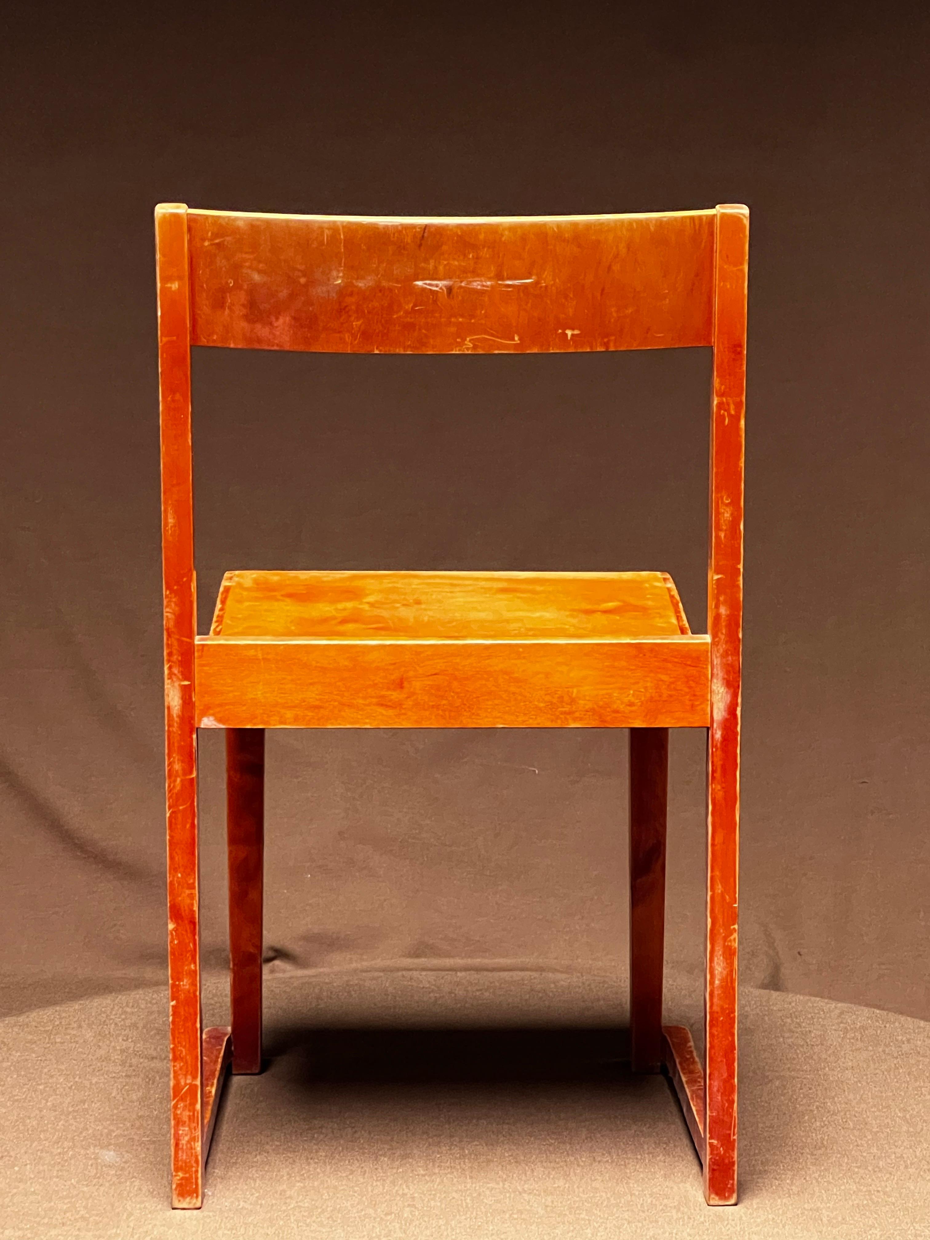 Bauhaus Set of 24 Sven Markelius modernist stacking chairs 1931 based on Aalto design For Sale