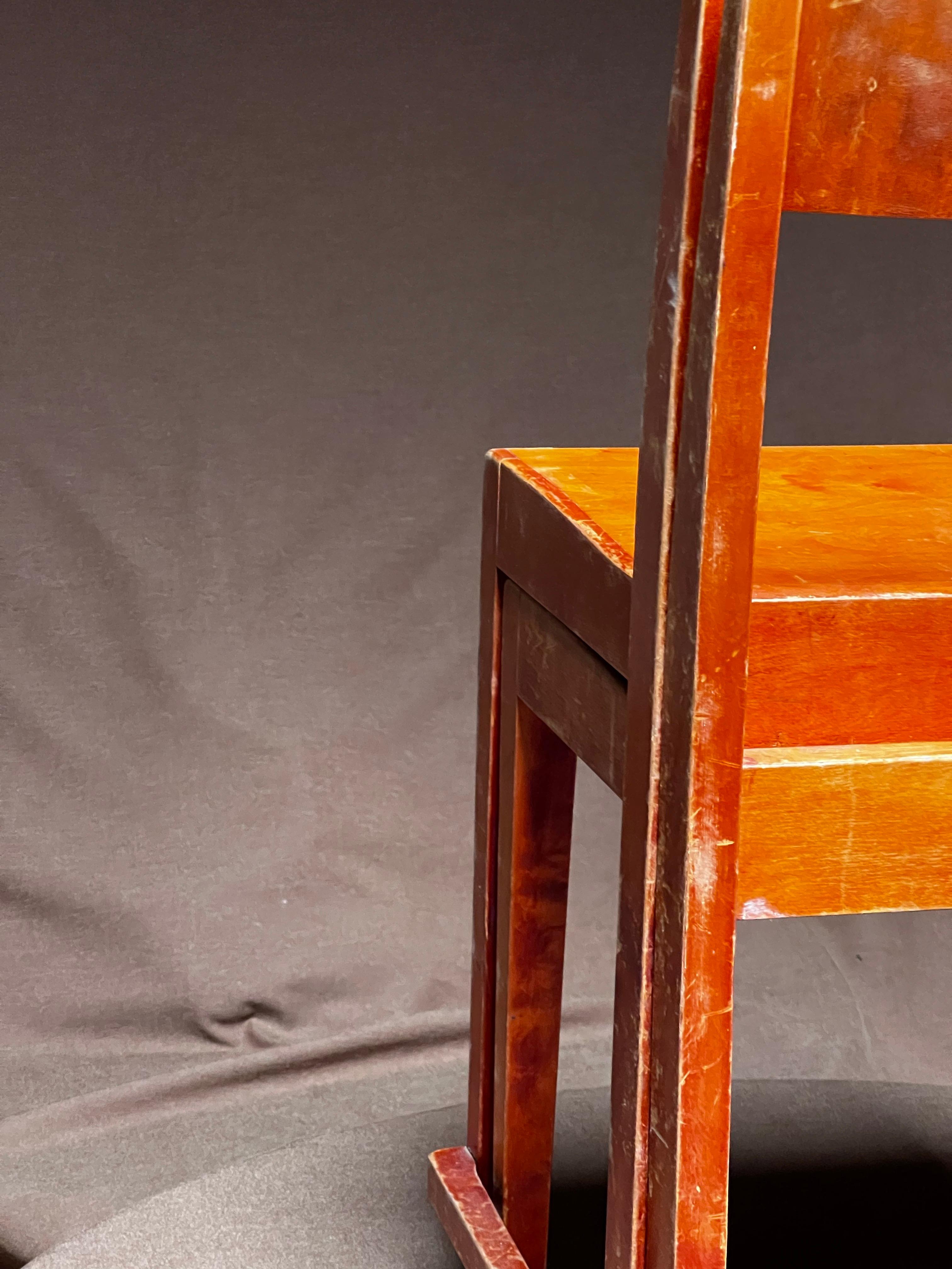 Hand-Crafted Set of 24 Sven Markelius modernist stacking chairs 1931 based on Aalto design For Sale