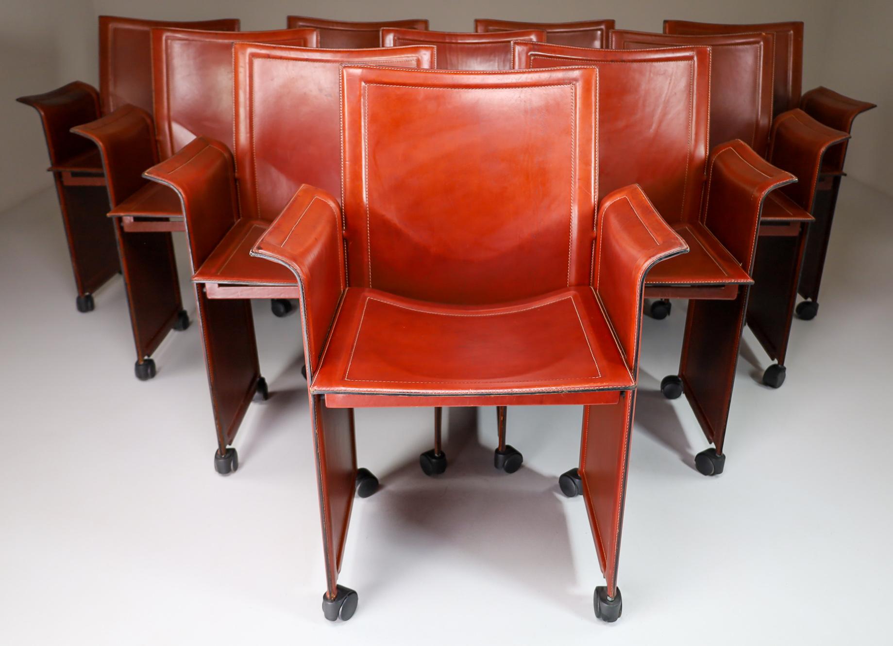 Set of 24 Tito Agnoli for Matteo Grassi 