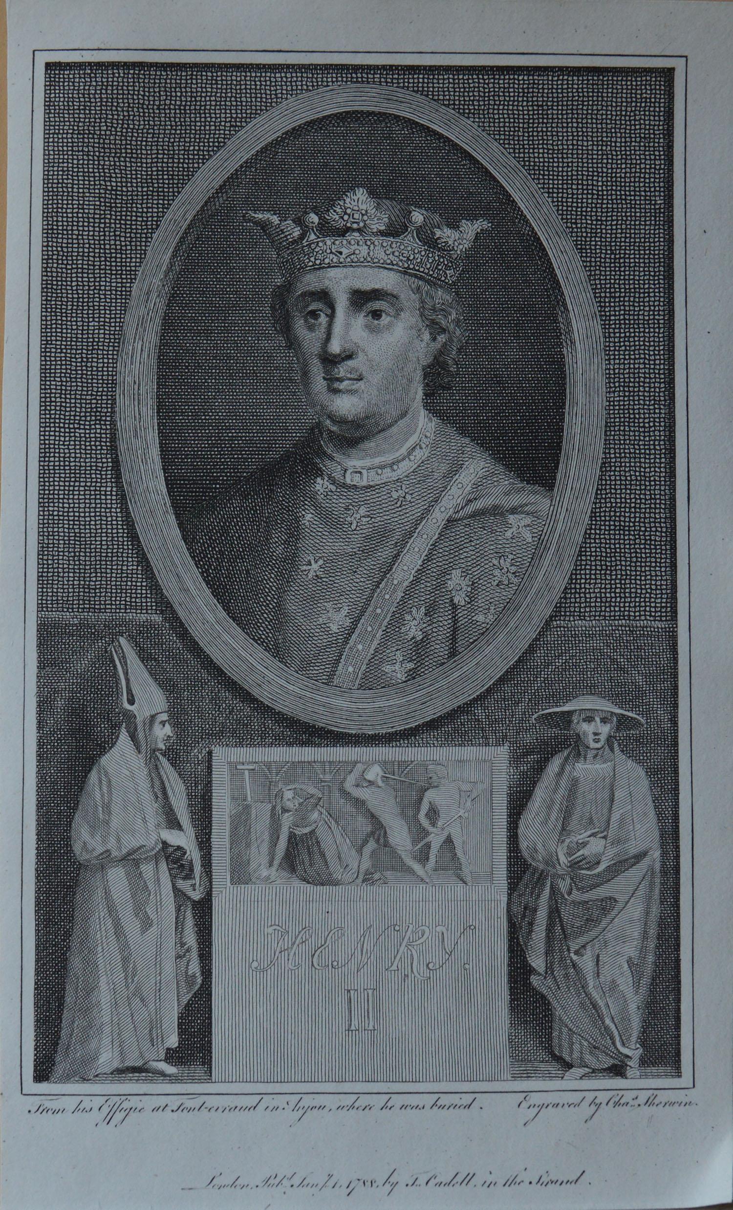 Set of 25 Antique Prints of English Royal Portraits, Dated 1788 4