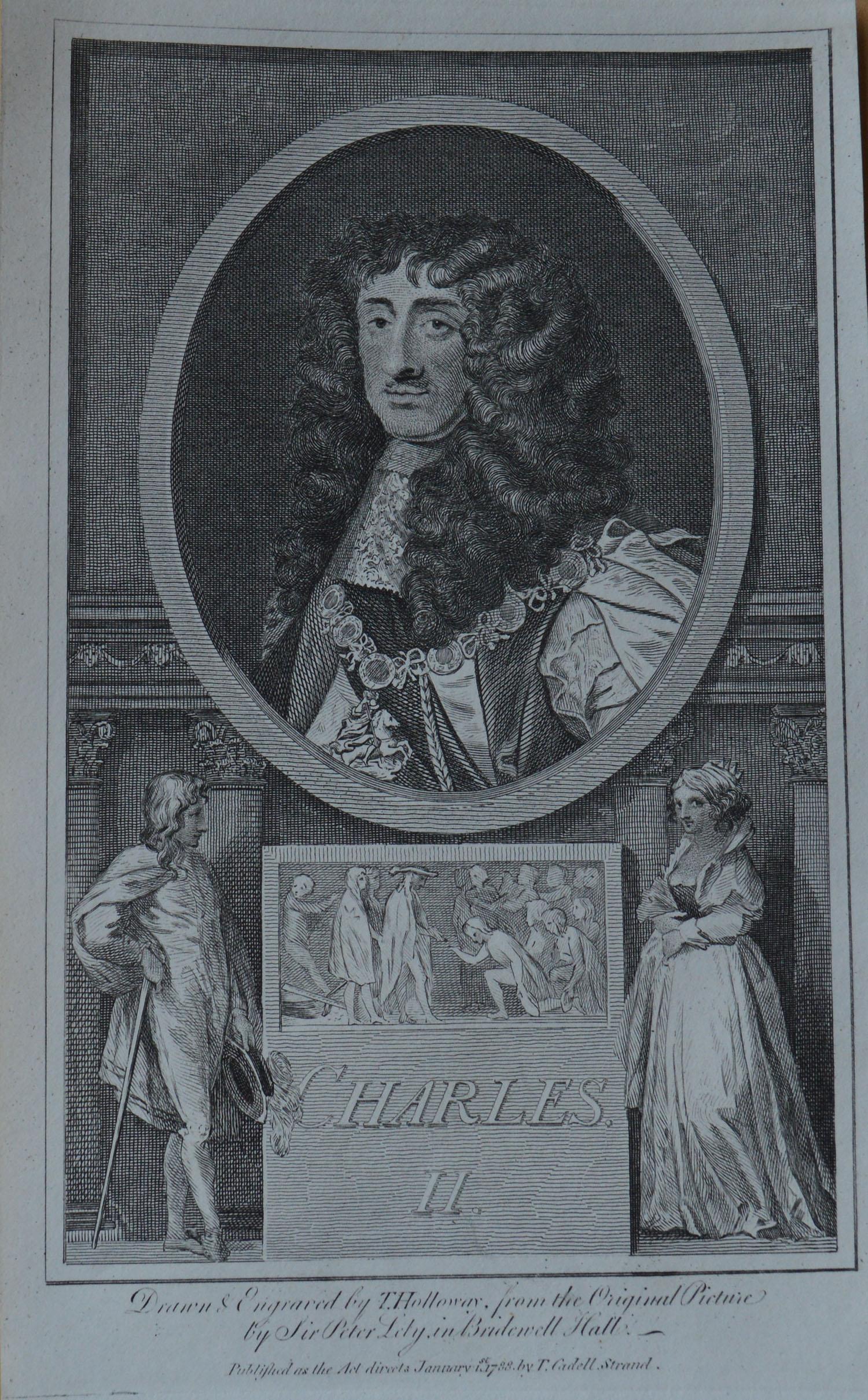 Set of 25 Antique Prints of English Royal Portraits, Dated 1788 6
