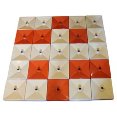 Set of 25 Fiberglass Lamps by Sergio Asti for Candle