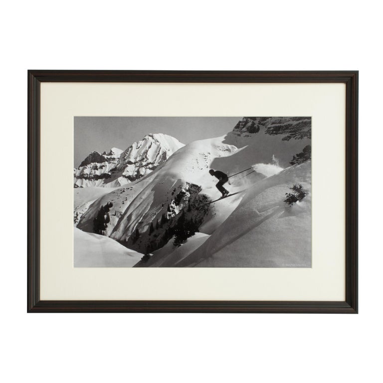 Sporting Art Set of 26 Ski Photographs, 1930's Style For Sale