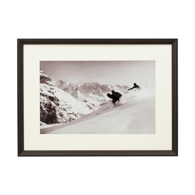 Set of 26 Ski Photographs, 1930's Style In Good Condition For Sale In Oxfordshire, GB