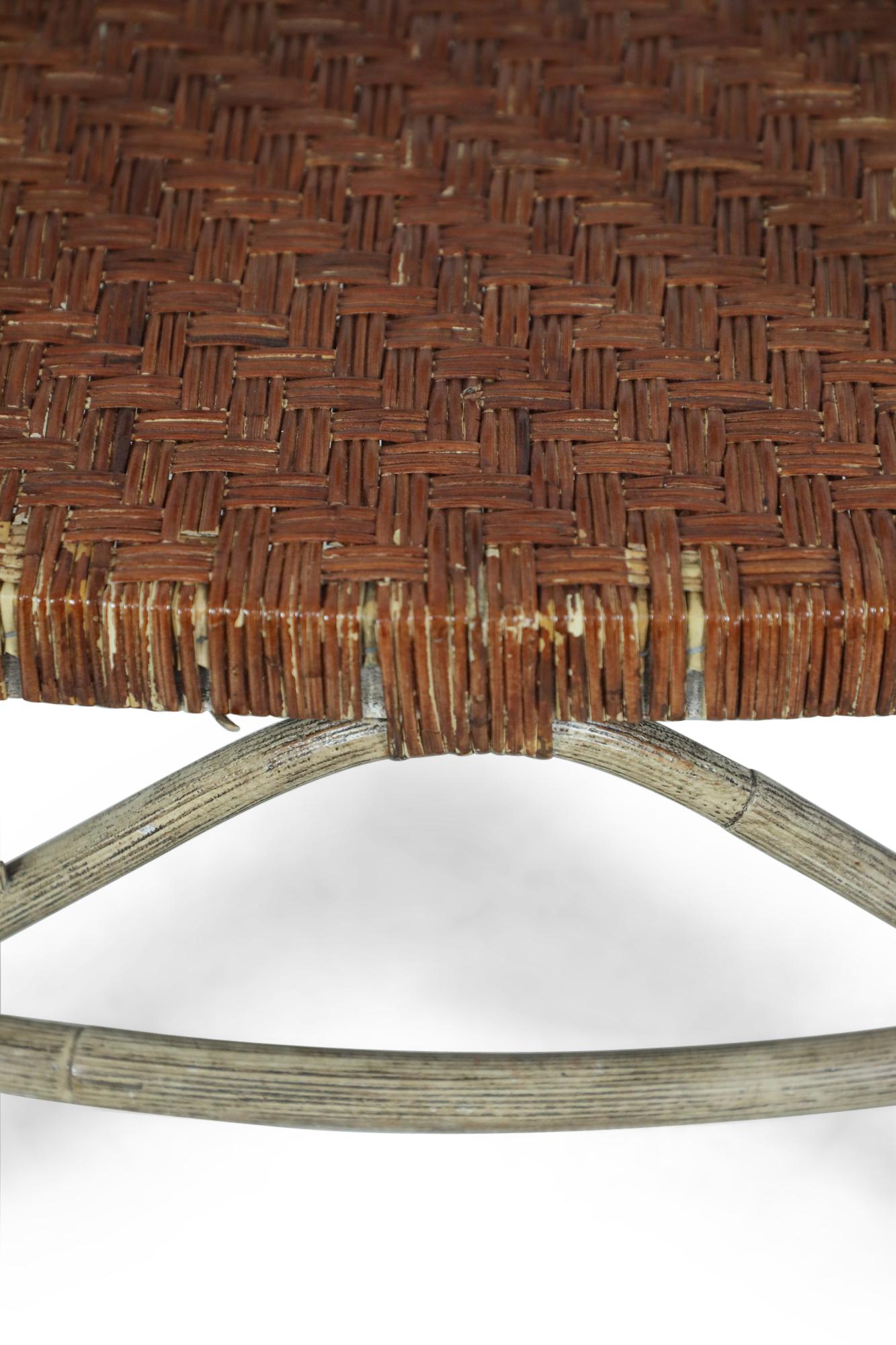 Conjunto de 27 Sillones Americanos de Mimbre y Abedul en venta 5
