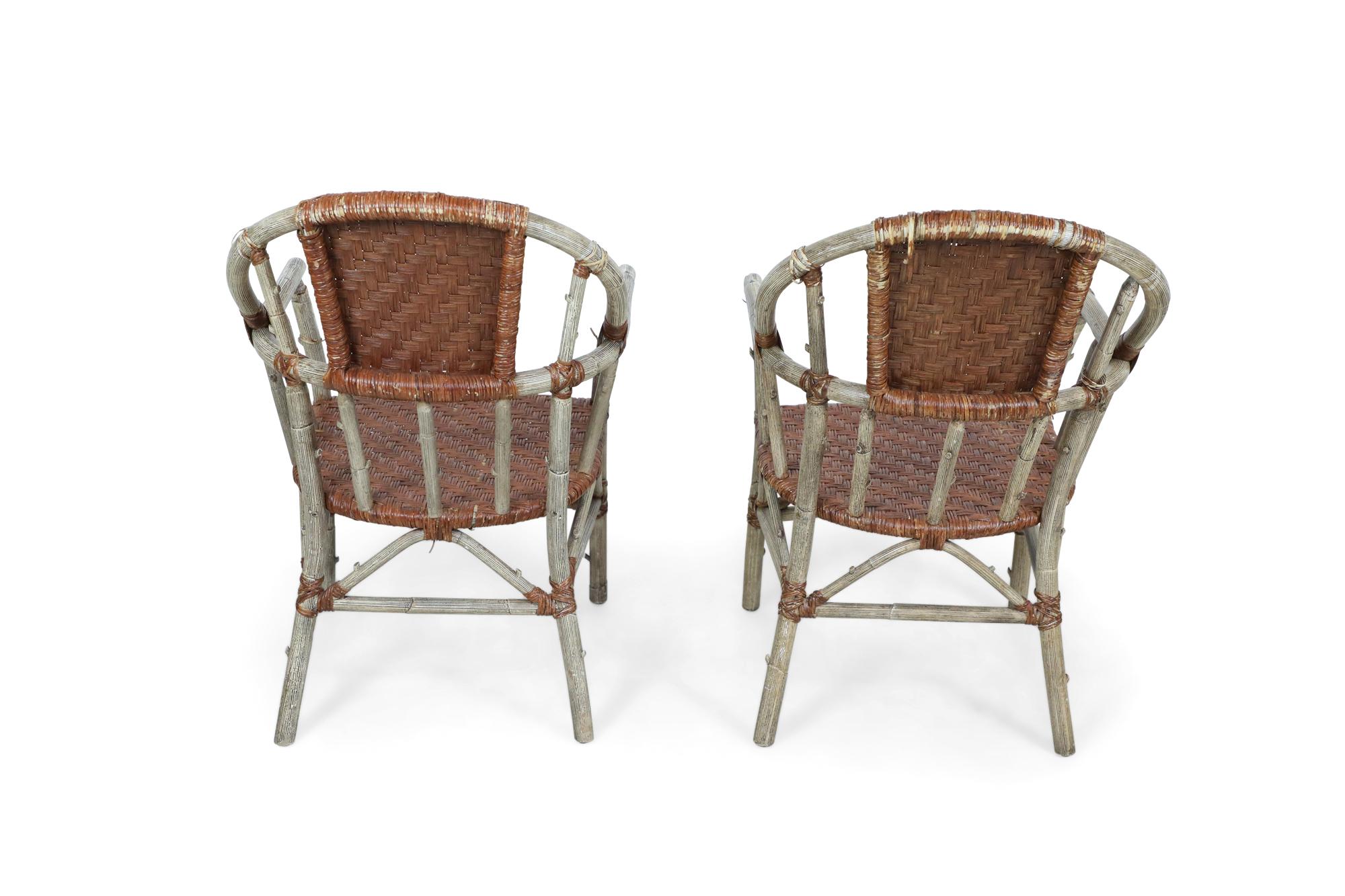 Set of 27 American Wicker and Birch Armchairs Chairs In Good Condition For Sale In New York, NY