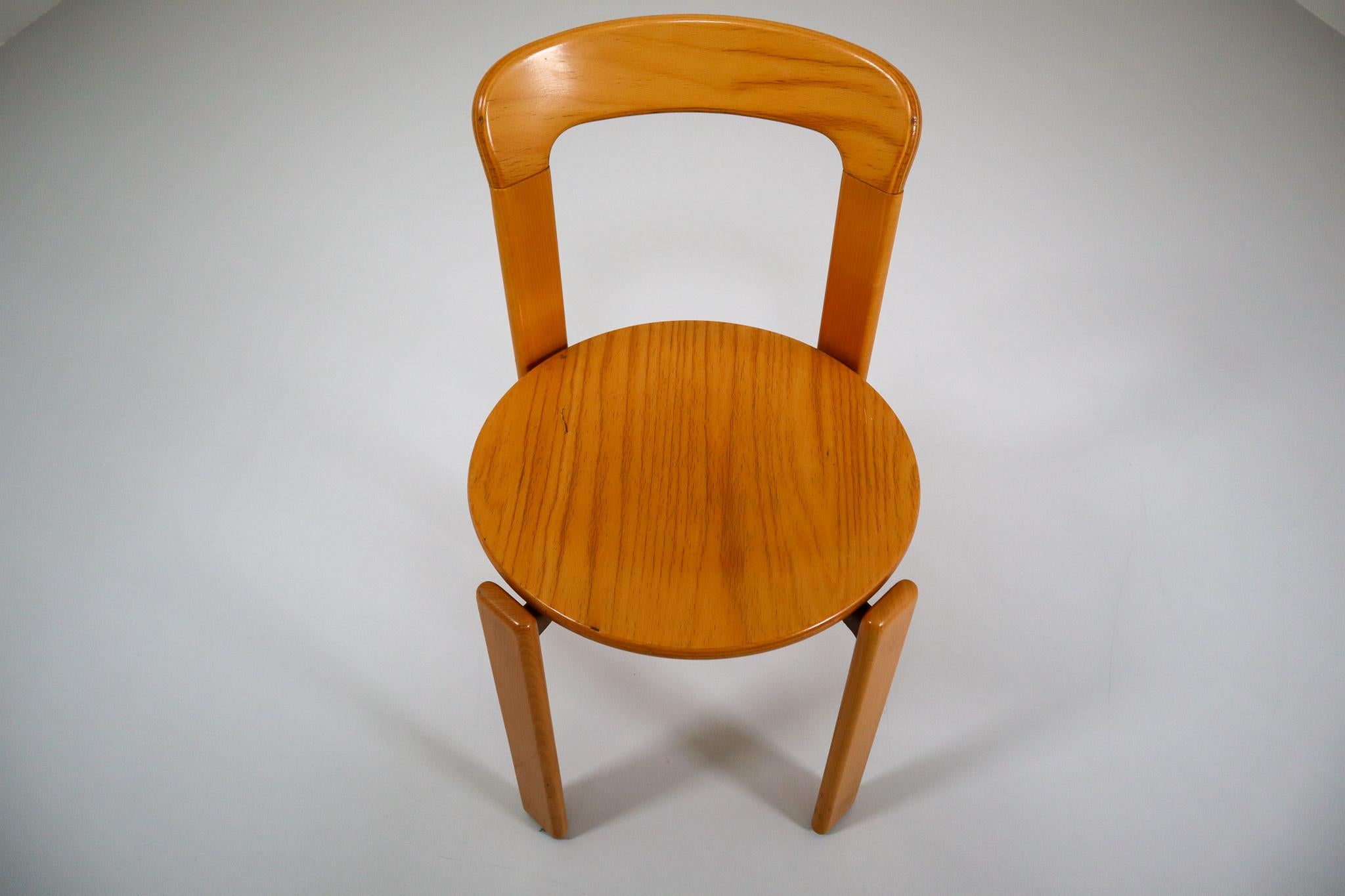Set of 28 Dining Chairs by Bruno Rey for Kusch and Co., Switzerland, 1970s In Good Condition In Almelo, NL