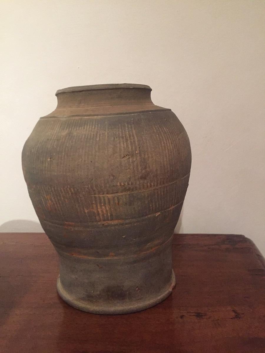 Earthenware Set of 3 15th Century Vietnamese Pots
