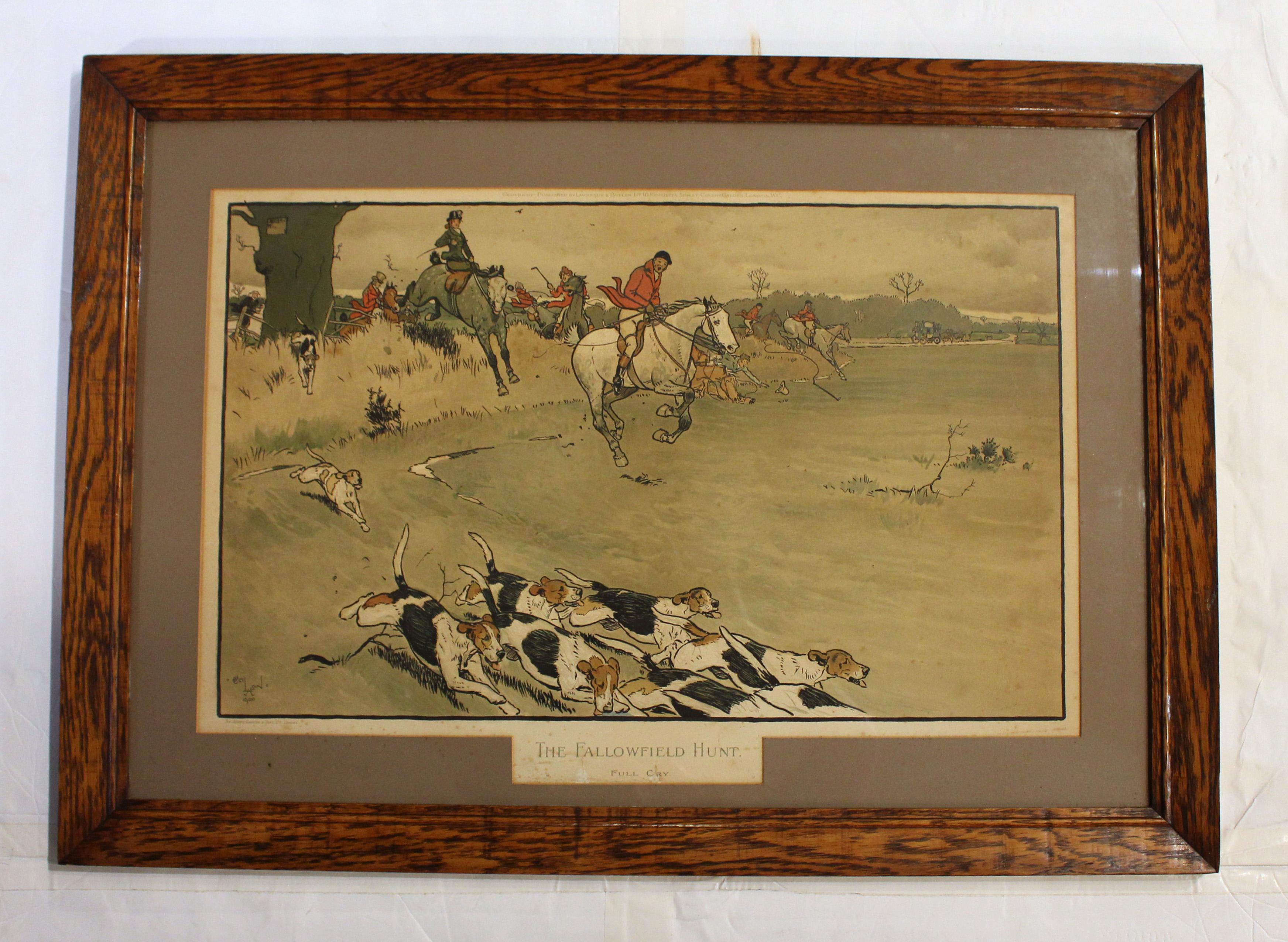Set of 3 1900 English Prints, 