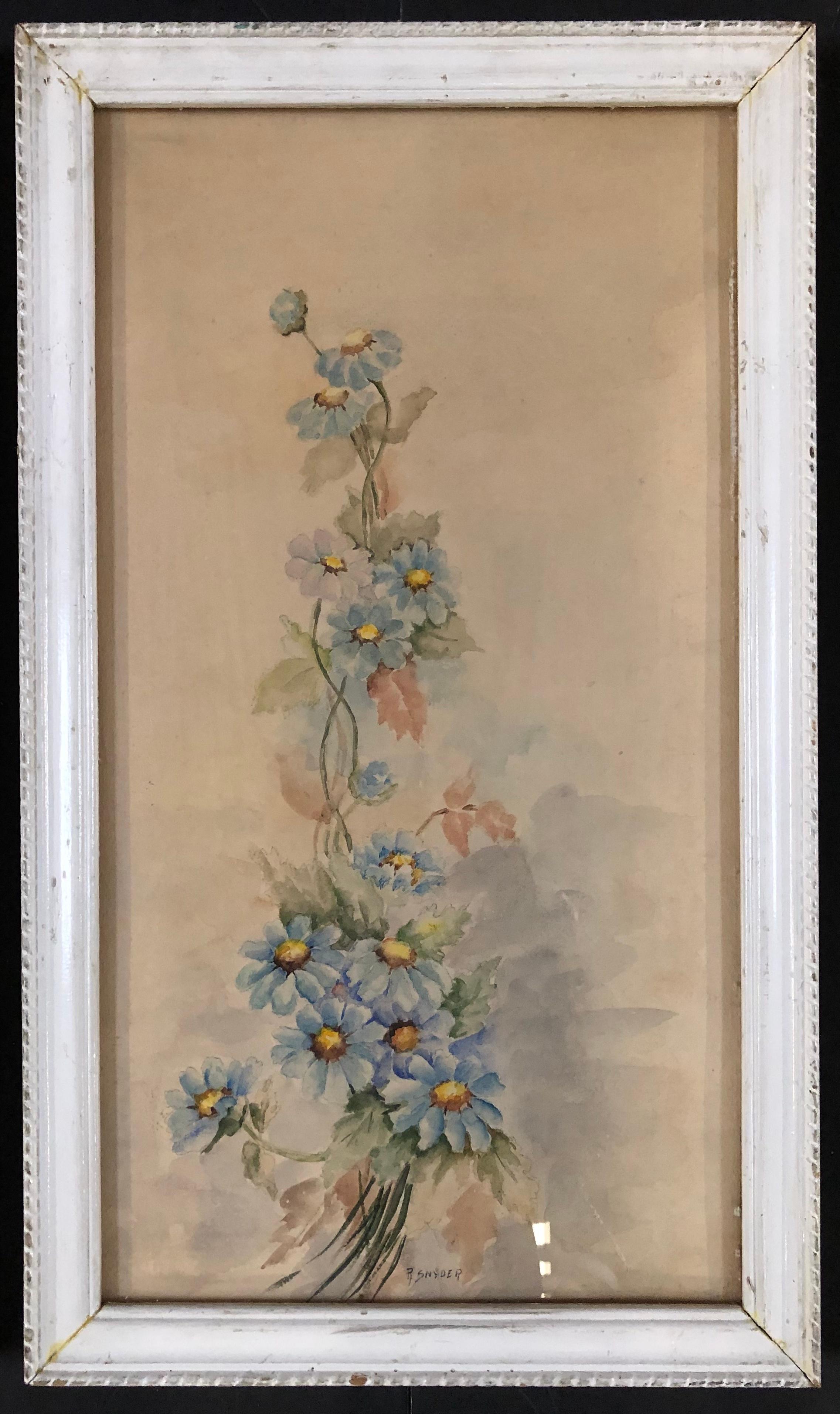 This is a 3 piece set of lovely watercolor painted flowers in a romantic-influenced style with vibrant and lovely realistic petals this is a perfect addition to a wall to create a statement or mural wall. These are an original painting signed by R