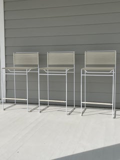 Set of 3 1970s Spaghetti Counter Stools by Giandomenico Belotti for Flyline