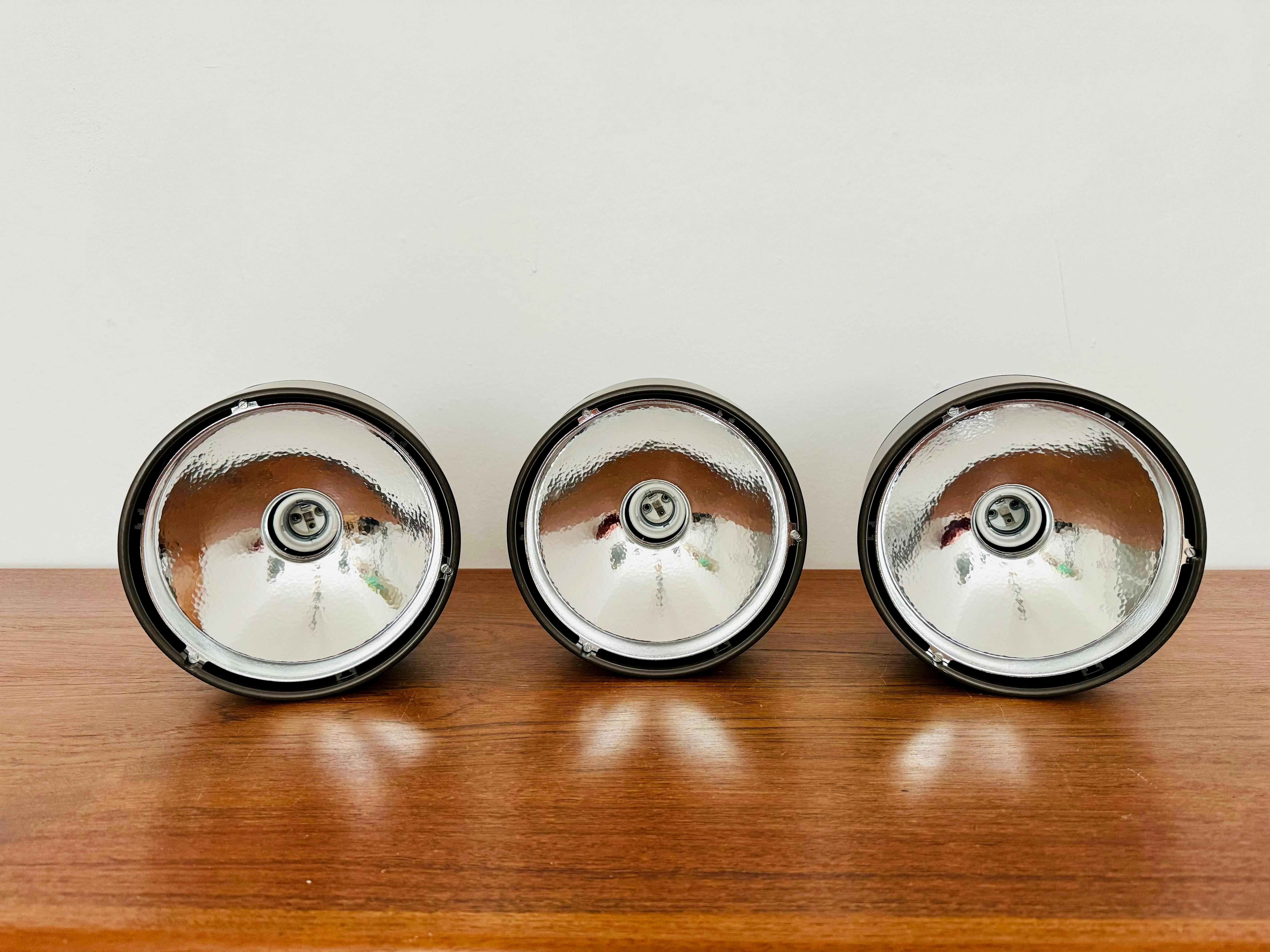 Set of 3 Adjustable Space Age Gallery Spots by Staff In Good Condition For Sale In München, DE