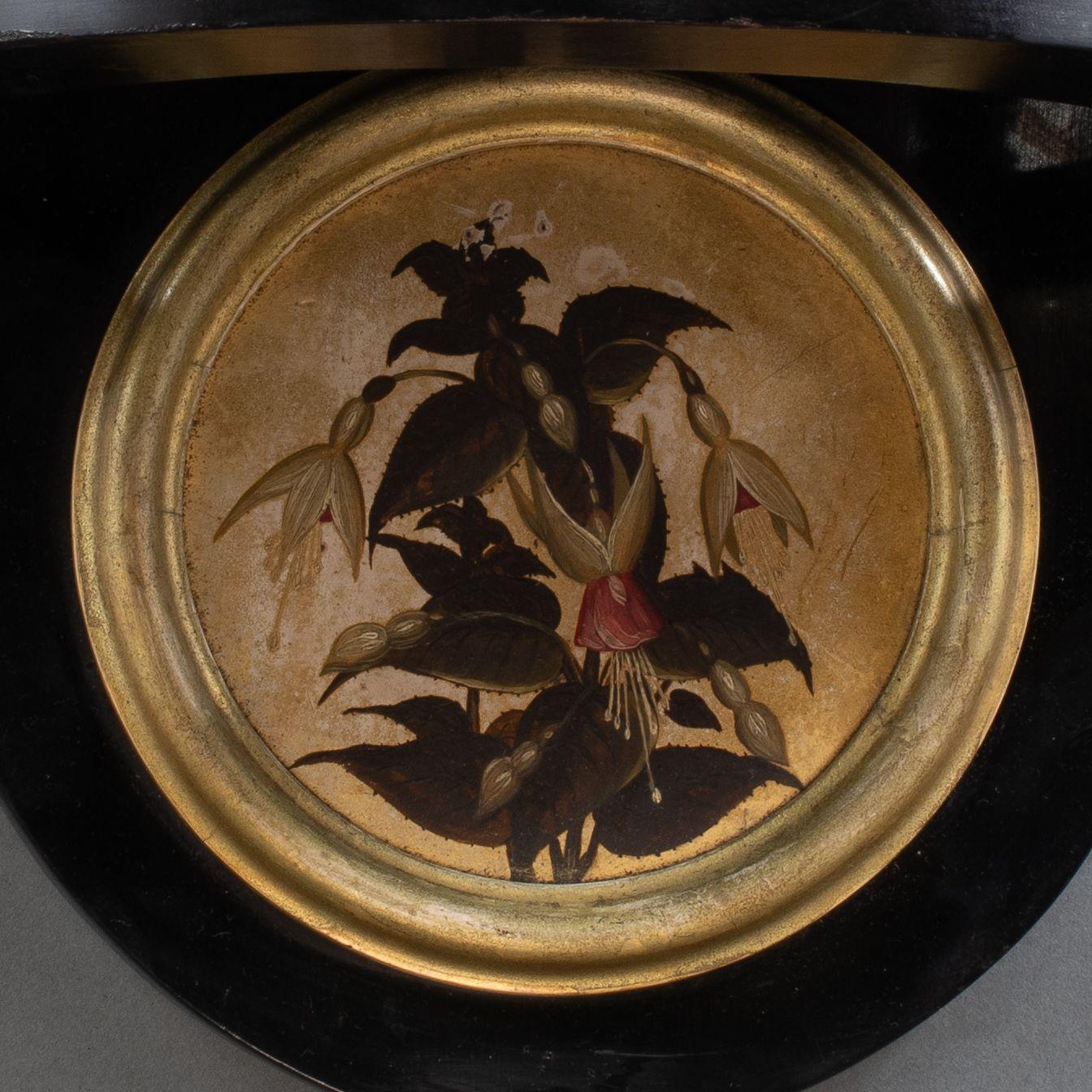 Set of 3 Aesthetic Movement ebonized wall shelves with hand painted scenes In Good Condition In London, GB