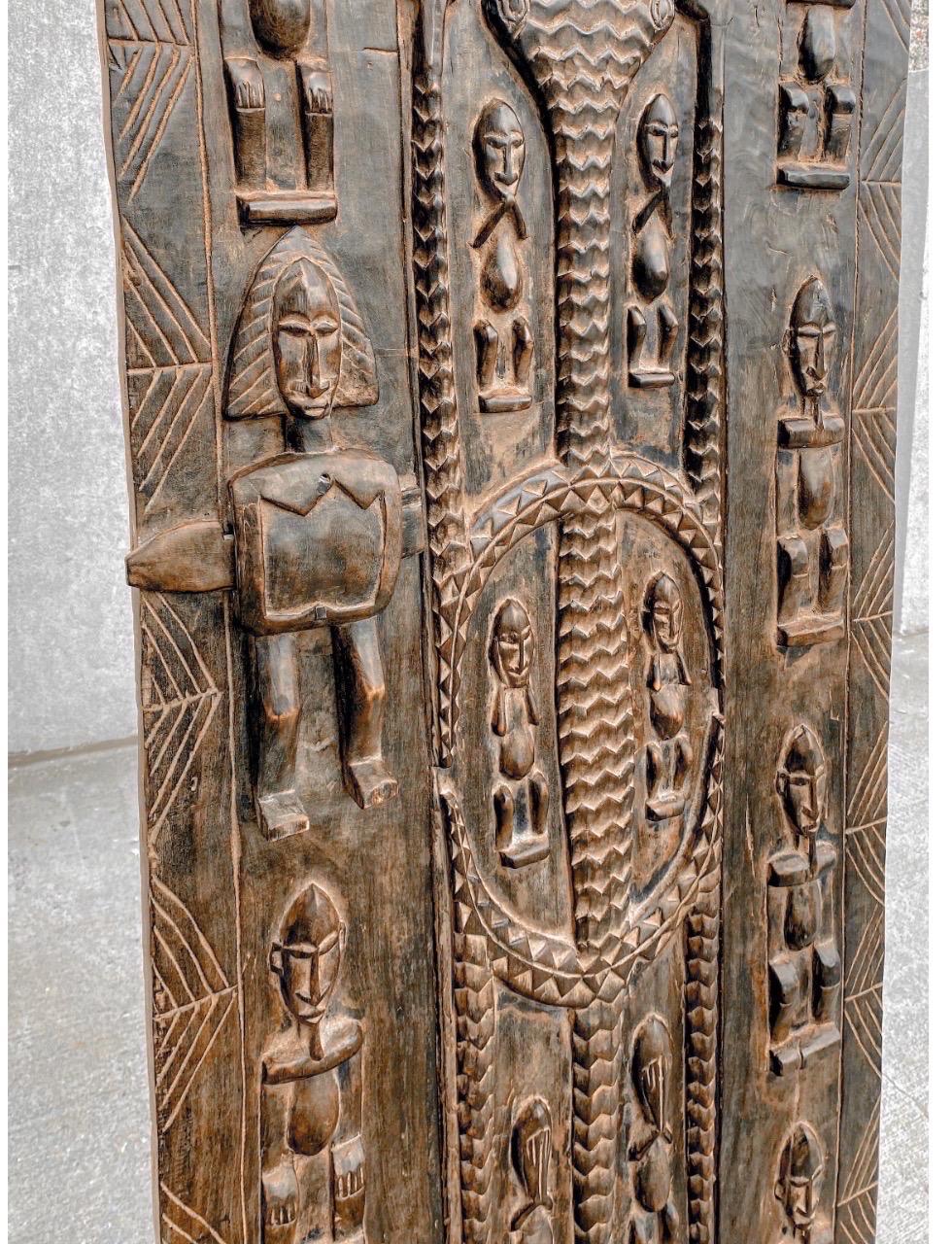 Malian Set of 3, African Door Sculptures