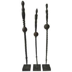 Set of 3 African Stick Figures