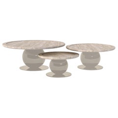 Set of 3 Alba Gaia Lena Coffee Tables by Le Berre Vevaud