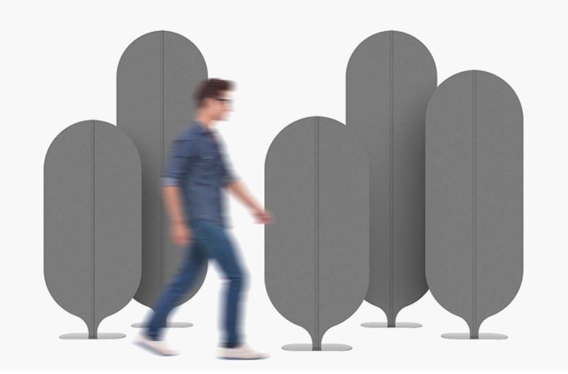 Set von 3 grünen acoustic-Paneelen/Raumteiler „Albero“ von Quentin de Coster im Angebot 2