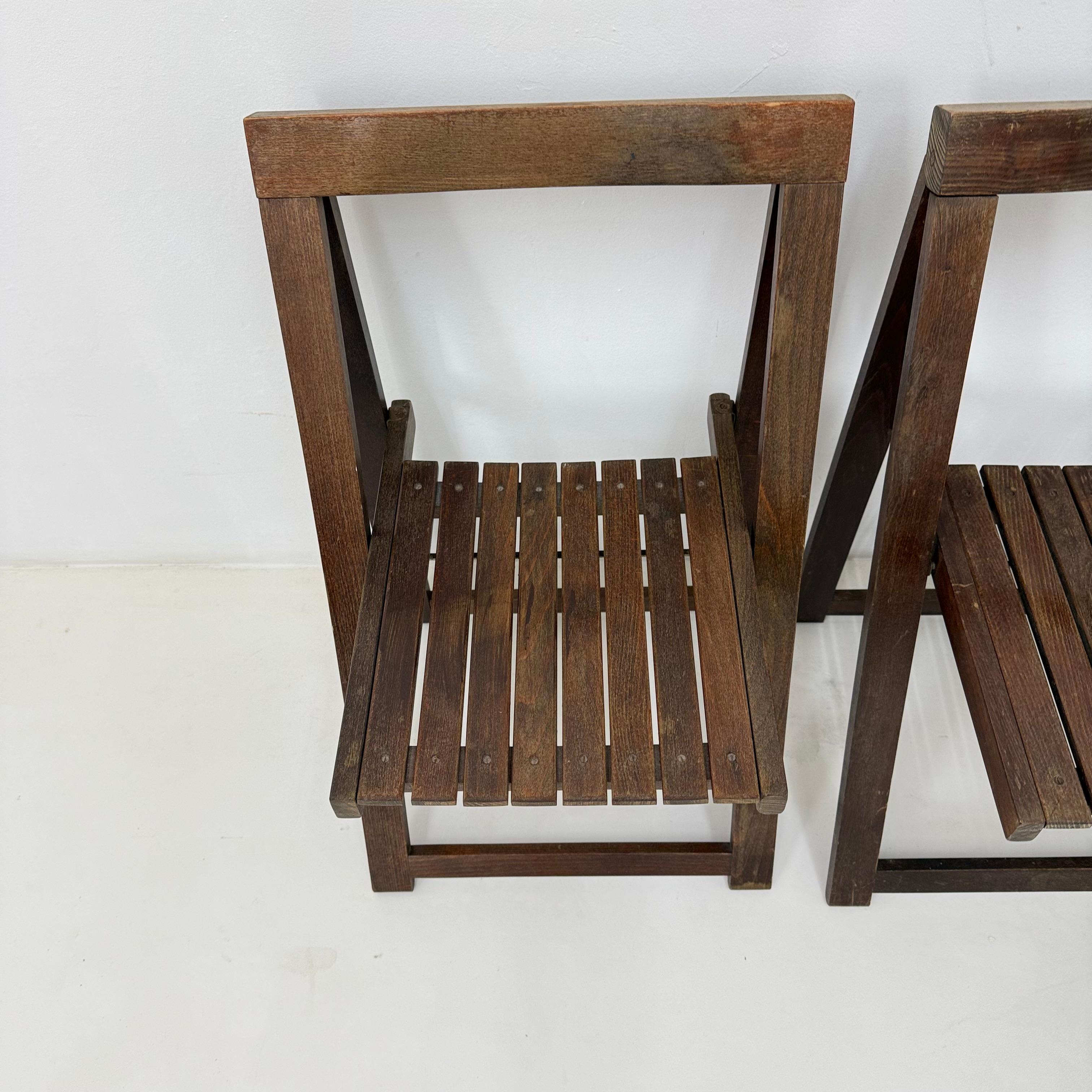 3 Klappstühle aus Holz von Aldo Jacober für Alberto Bazzani, 1960er Jahre im Angebot 8