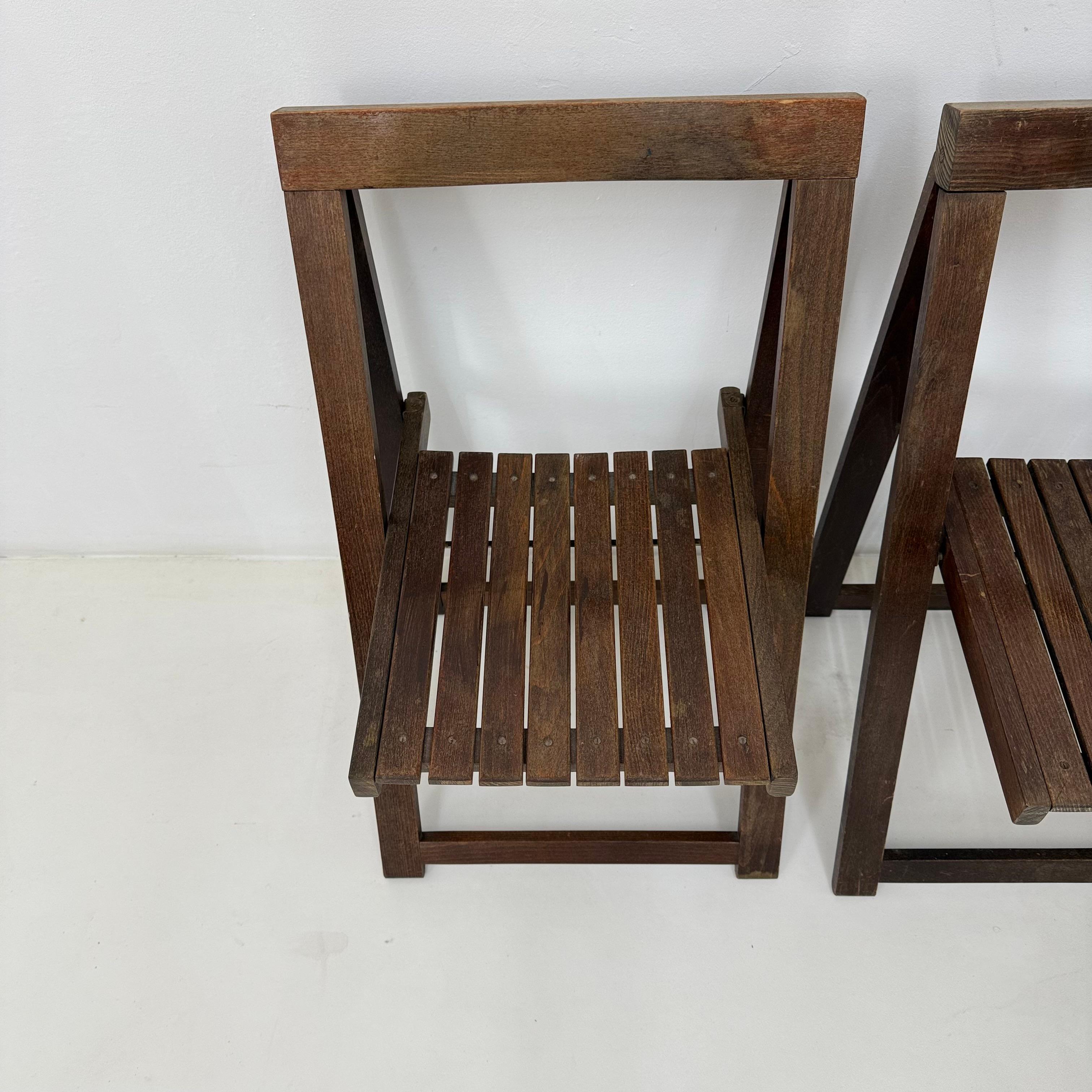3 Klappstühle aus Holz von Aldo Jacober für Alberto Bazzani, 1960er Jahre im Angebot 9