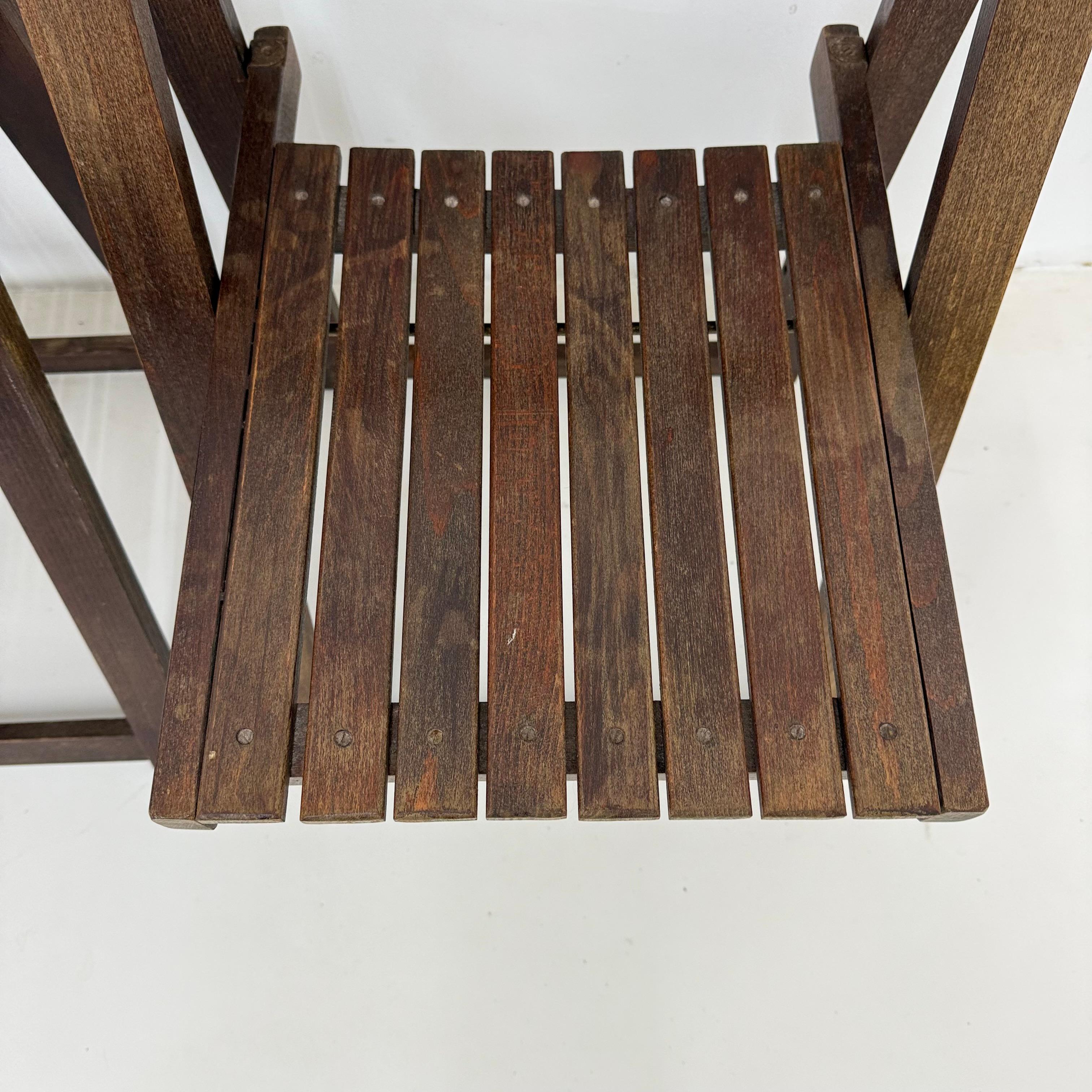 3 Klappstühle aus Holz von Aldo Jacober für Alberto Bazzani, 1960er Jahre im Angebot 12
