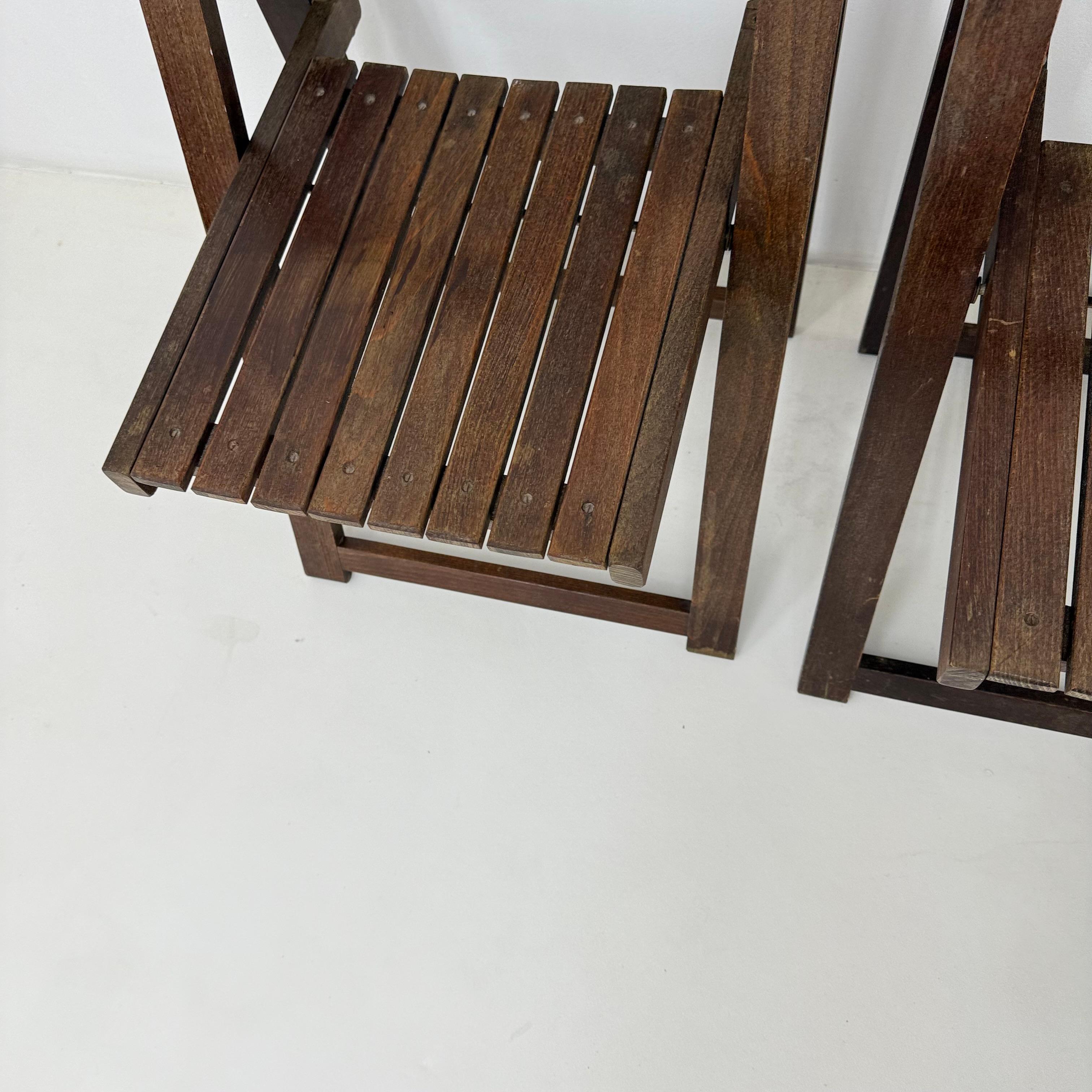 3 Klappstühle aus Holz von Aldo Jacober für Alberto Bazzani, 1960er Jahre im Angebot 14