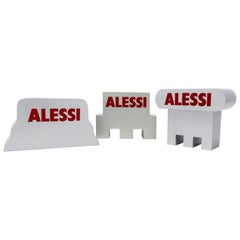 Set of 3 Alessi Advertising Pieces Attributed to Alessandro Mendini