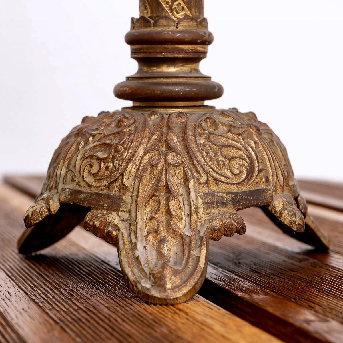 Autre Ensemble de 3 chandeliers d'autel - Bronze - Période : XIXe siècle en vente
