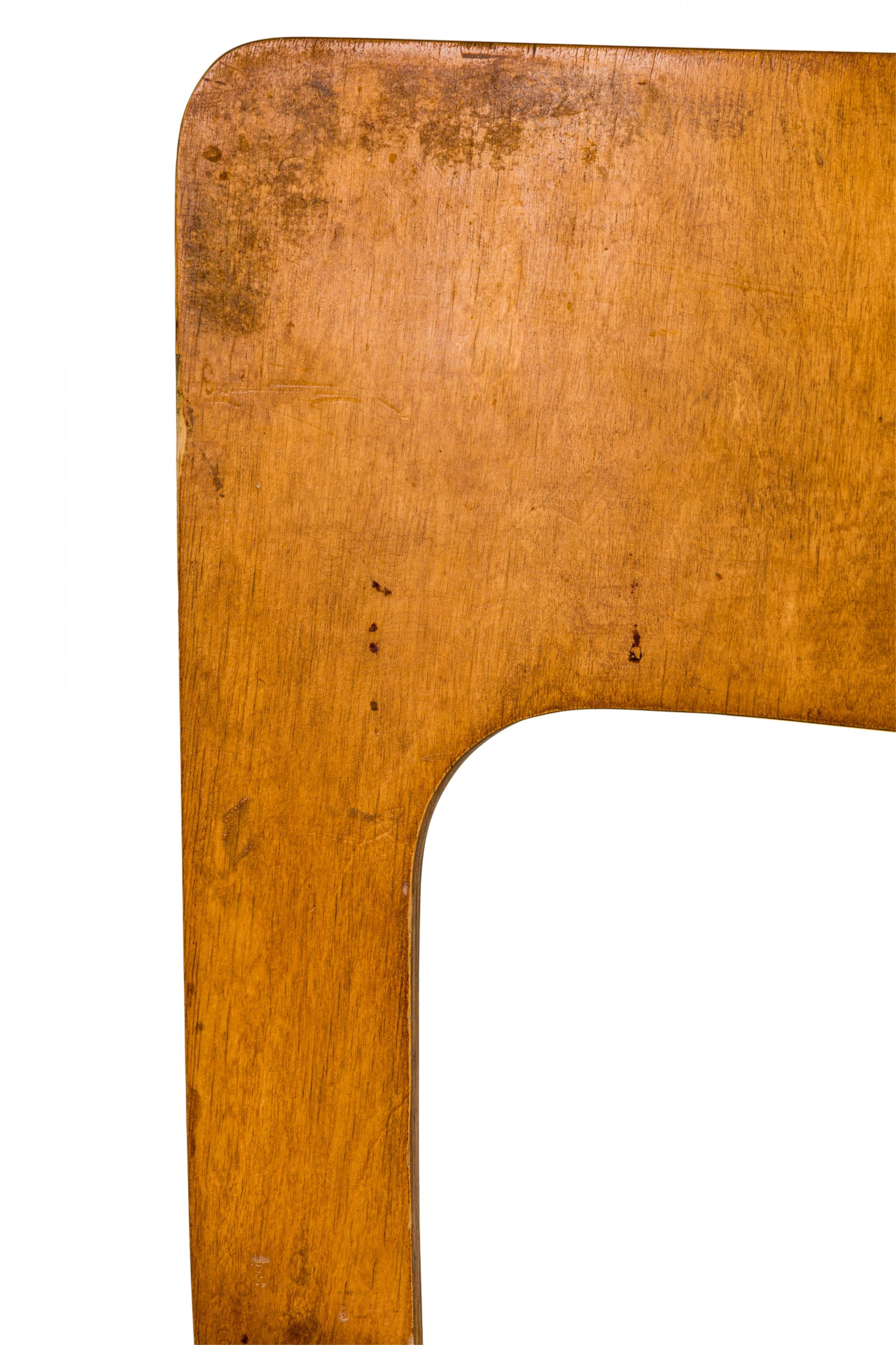 Set of 3 Alvar Aalto for Artek Finnish Mid-Century Bent Birch Plywood Side Chair 3