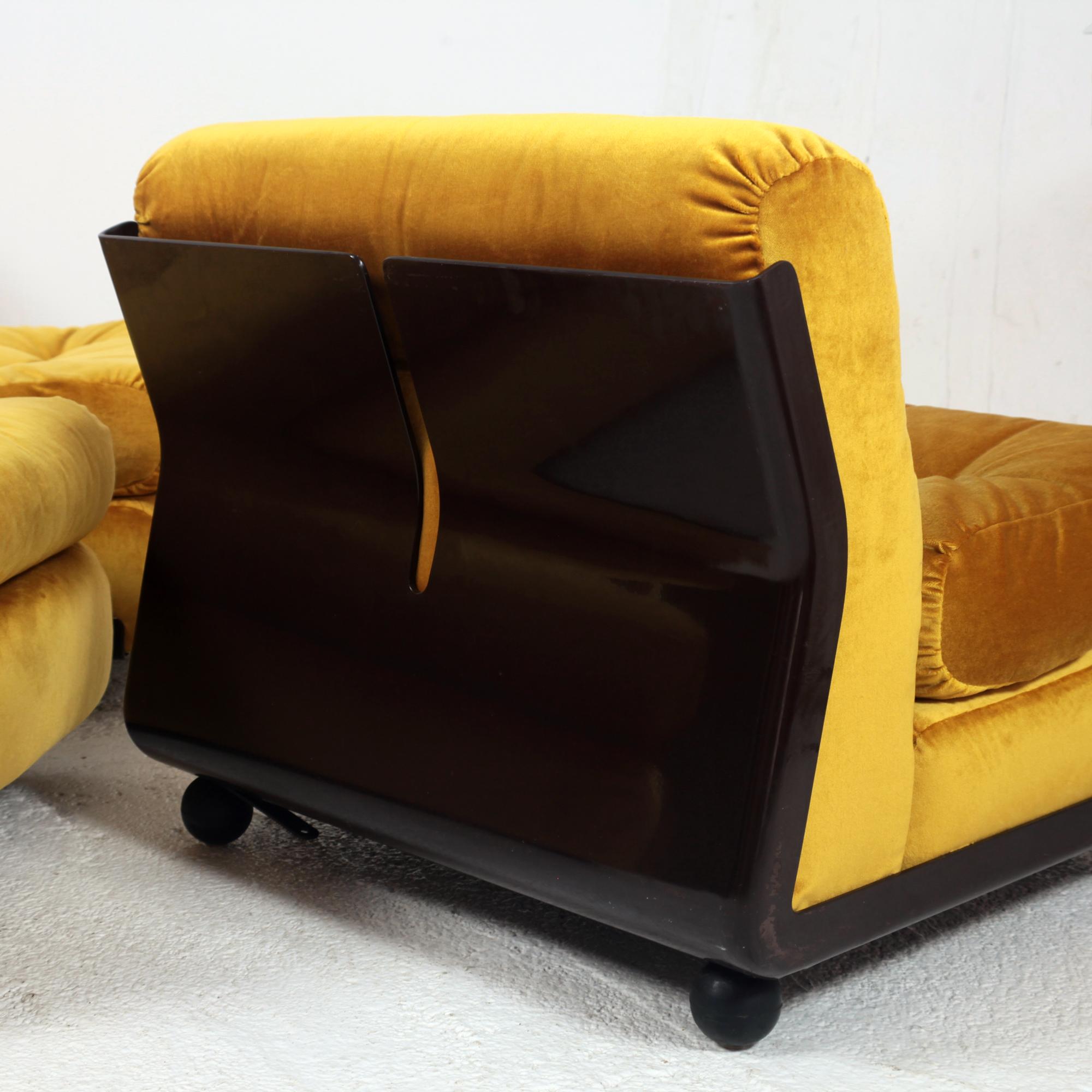 Set di 3 poltrone o divano componibile Amanta di Mario Bellini per B&B Italia In condizioni buone in vendita a Saint  Ouen, FR