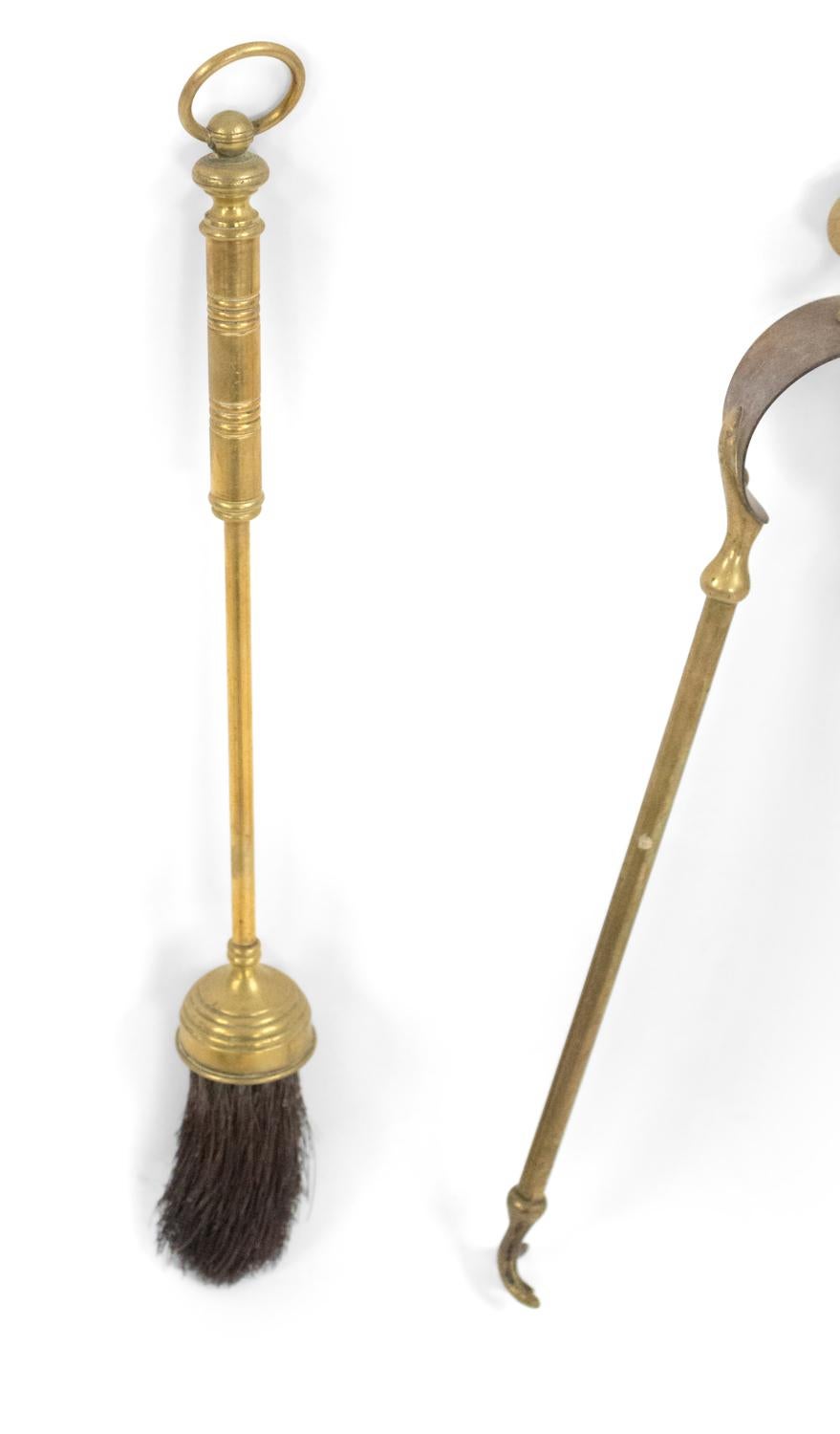 Juego de 3 herramientas de fuego de latón American Country Estadounidense en venta