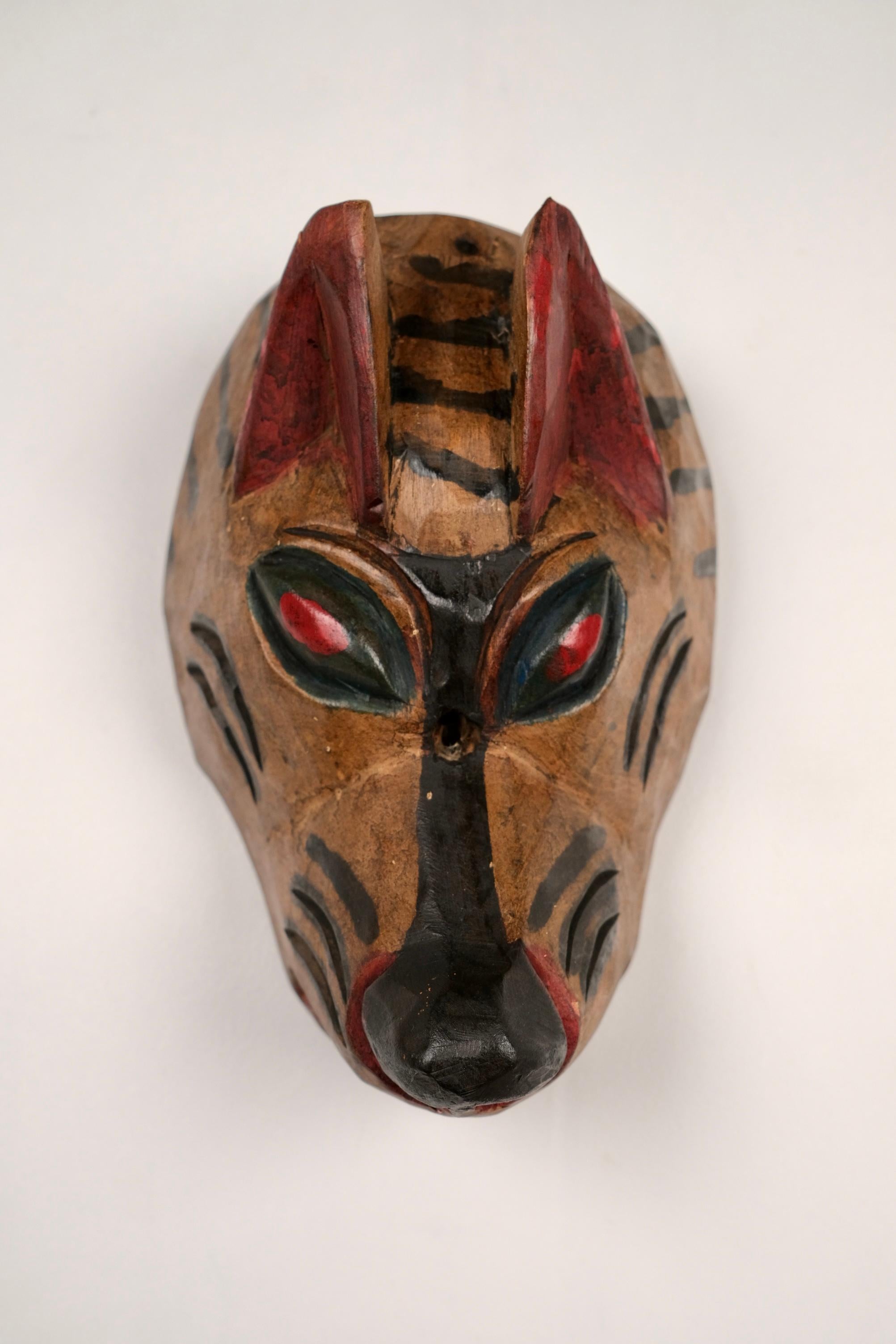 Set of 3 animal masks in wood, Guatemala, 1980s In Good Condition In Lyon, FR