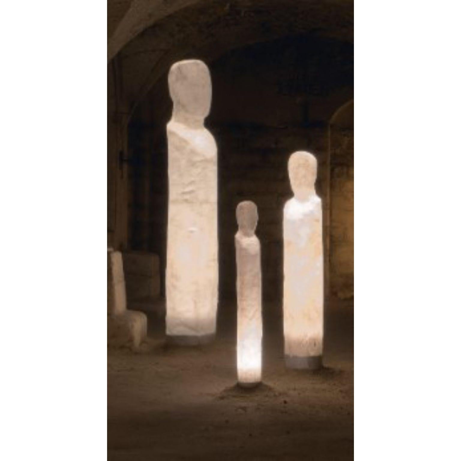 Belge Ensemble de 3 sculptures lumineuses familiales anonymes d'Atelier Haute Cuisine en vente