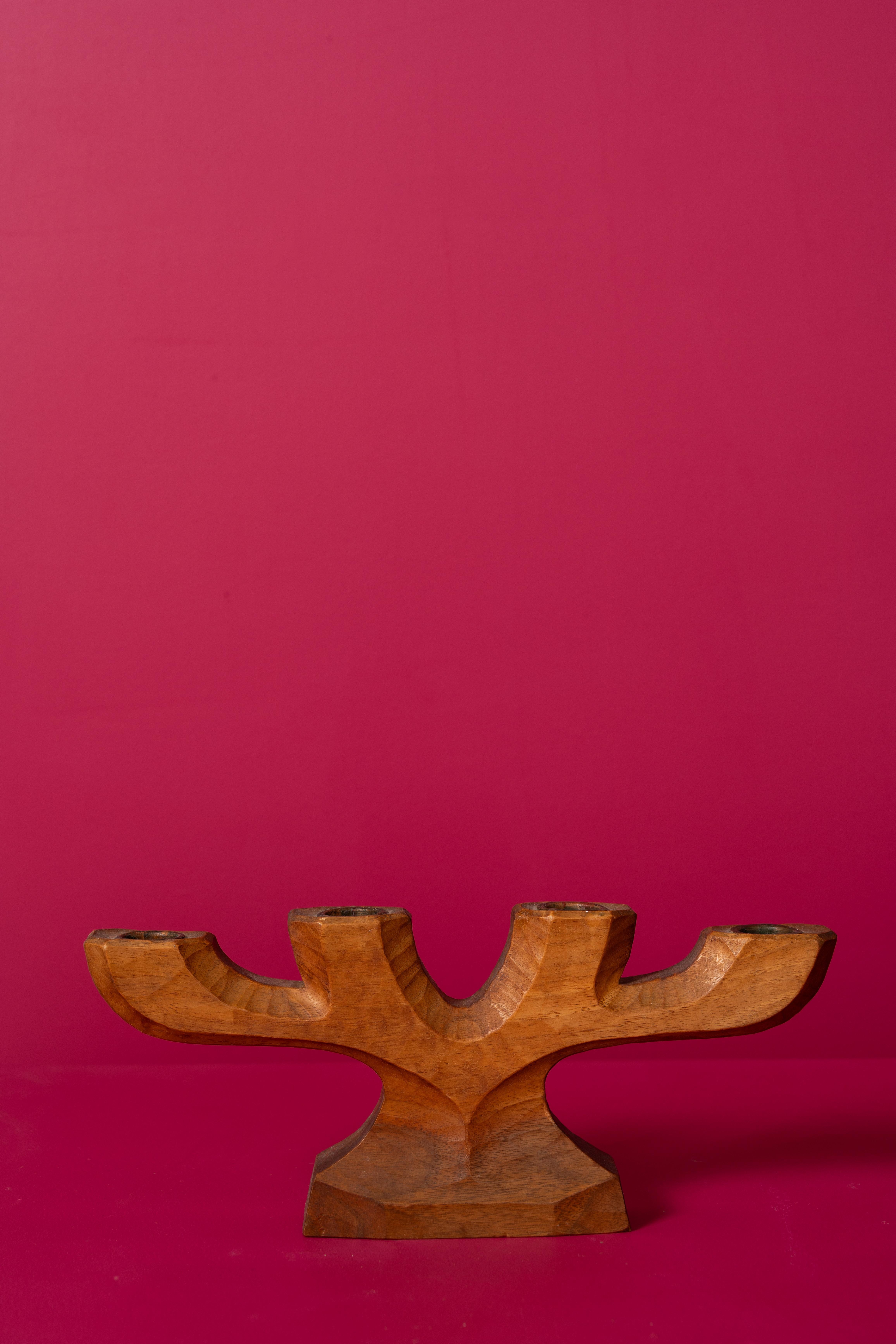 Set von 3 anthroposotischen Kerzenhaltern im Angebot 1