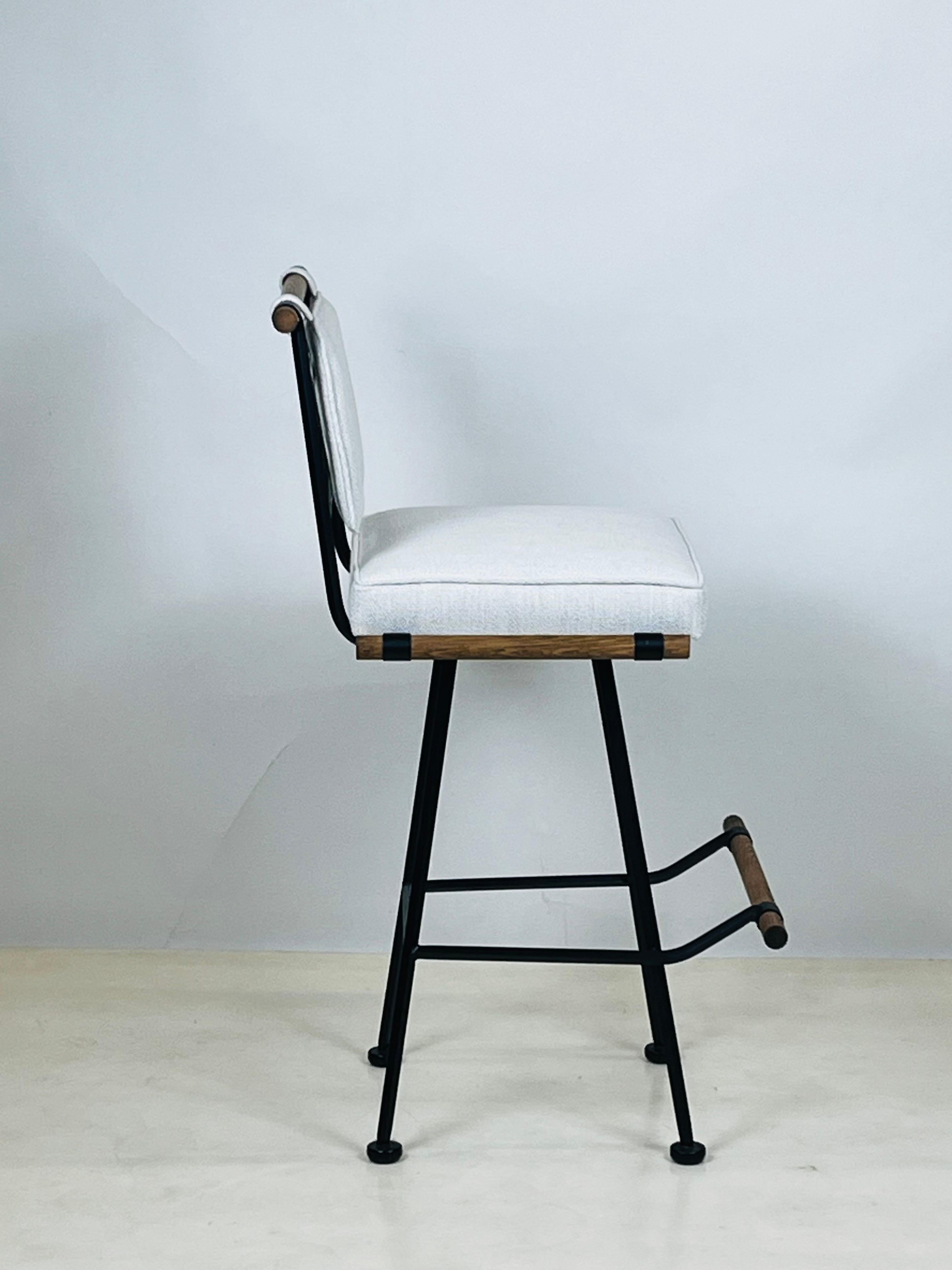 Juego de 3 taburetes de bar giratorios Antibes de Design Frères, en COM Moderno en venta