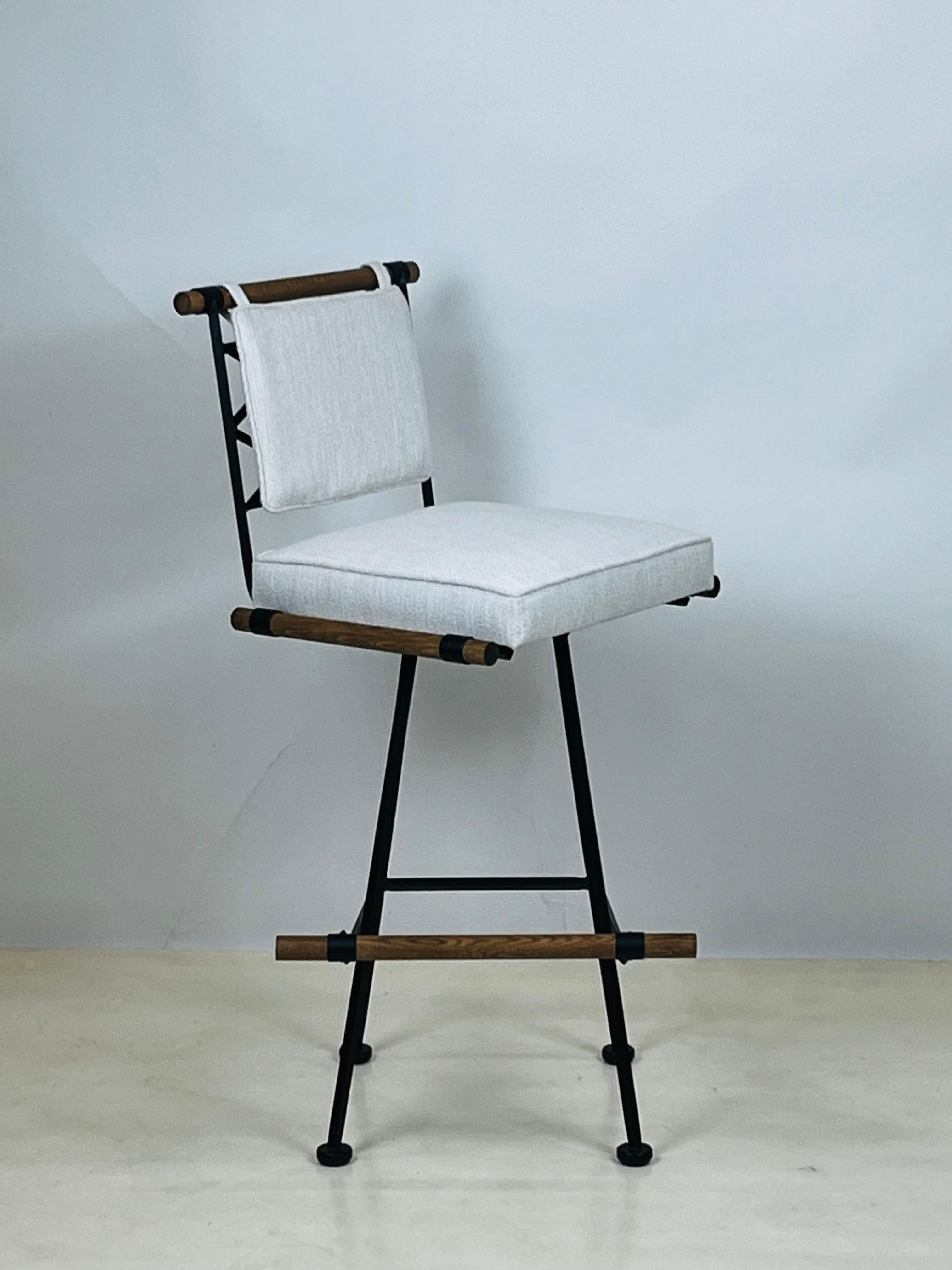 Juego de 3 taburetes de bar giratorios Antibes de Design Frères, en COM Estadounidense en venta