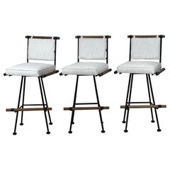Juego de 3 taburetes de bar giratorios Antibes de Design Frères, en COM